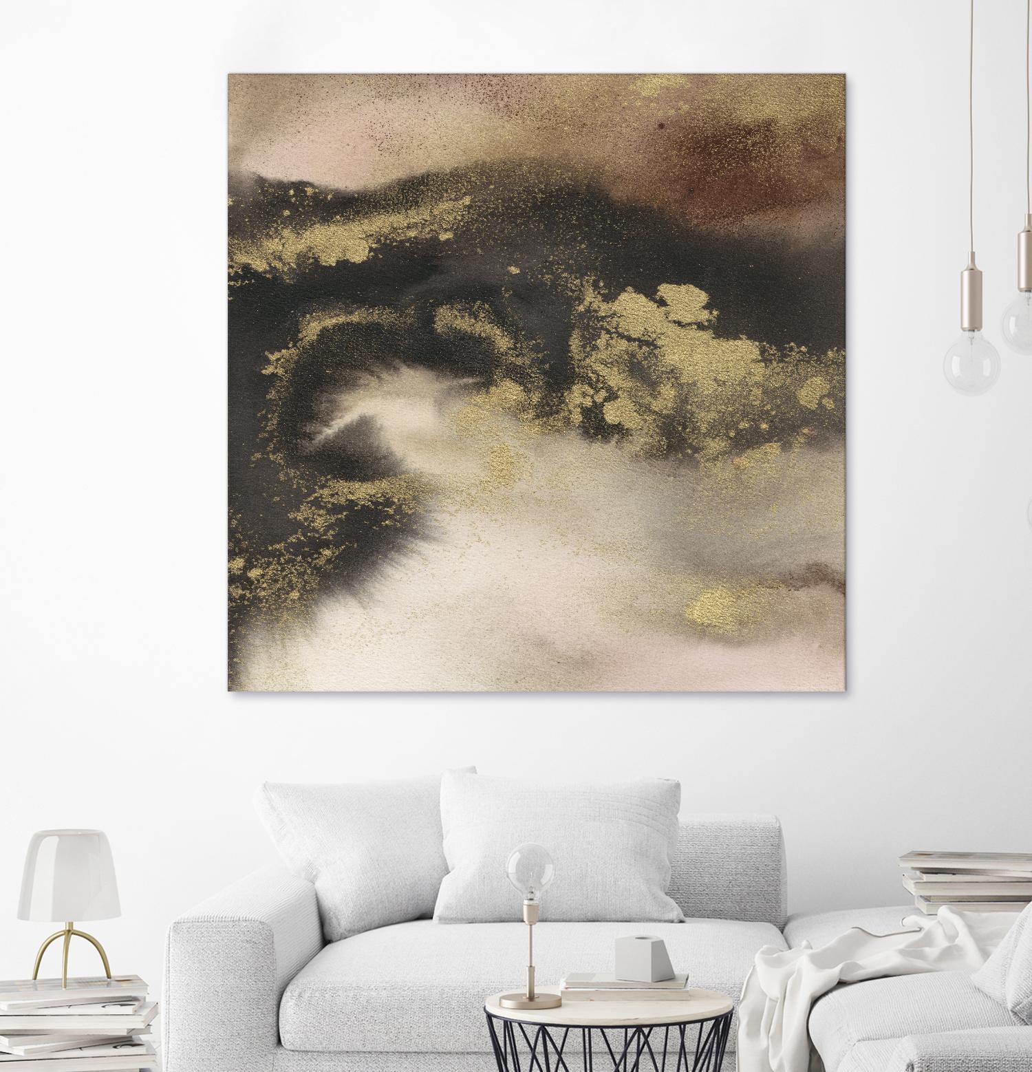 Mountain Seasons III by Joyce Combs on GIANT ART - brown abstract