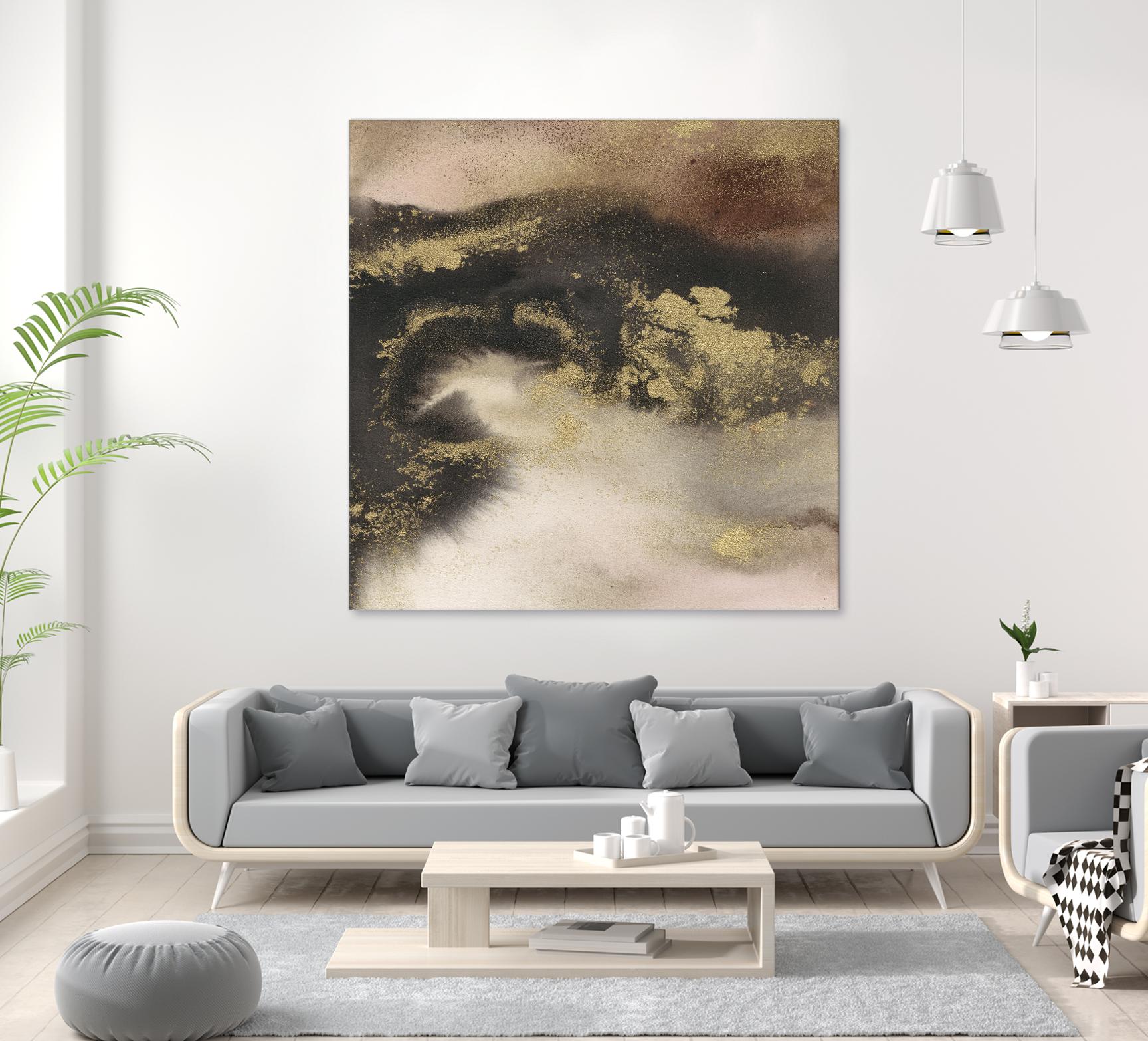 Mountain Seasons III by Joyce Combs on GIANT ART - brown abstract