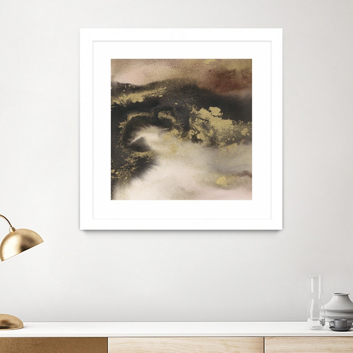 Mountain Seasons III by Joyce Combs on GIANT ART - brown abstract