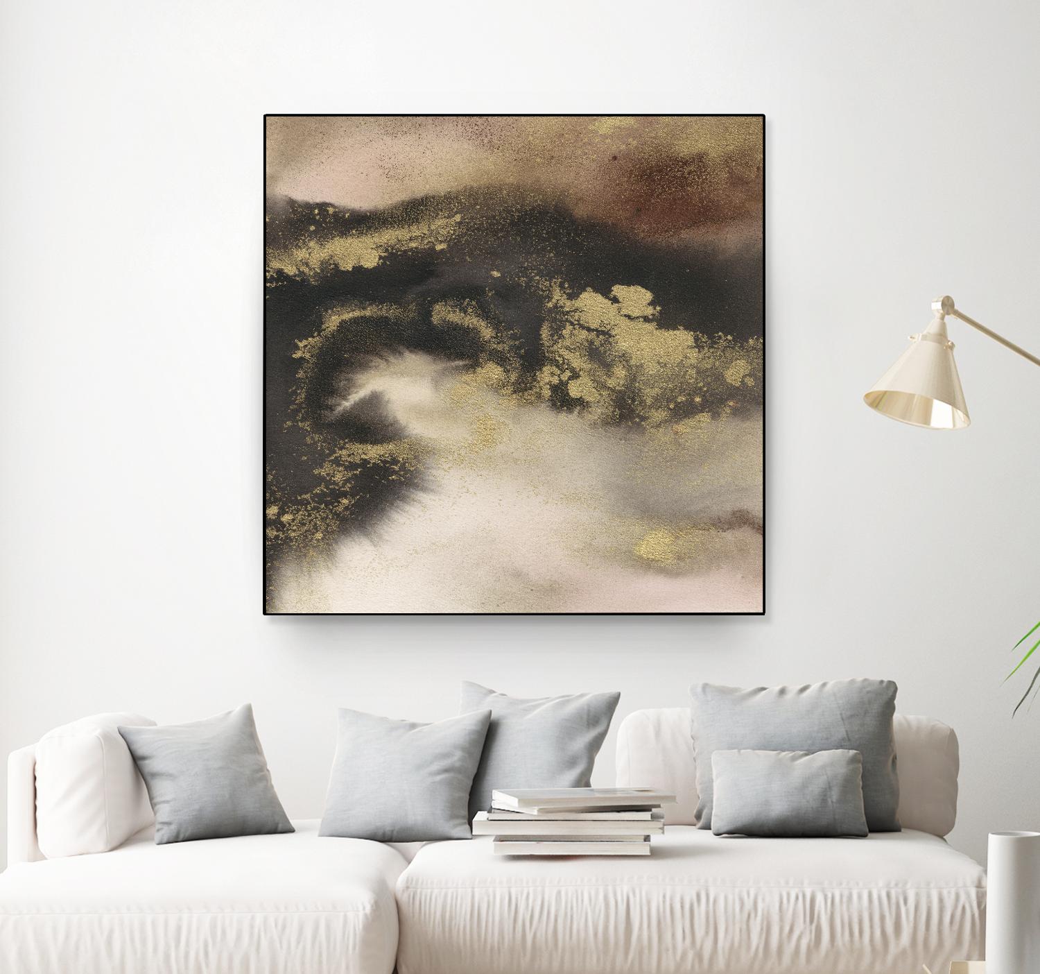 Mountain Seasons III by Joyce Combs on GIANT ART - brown abstract