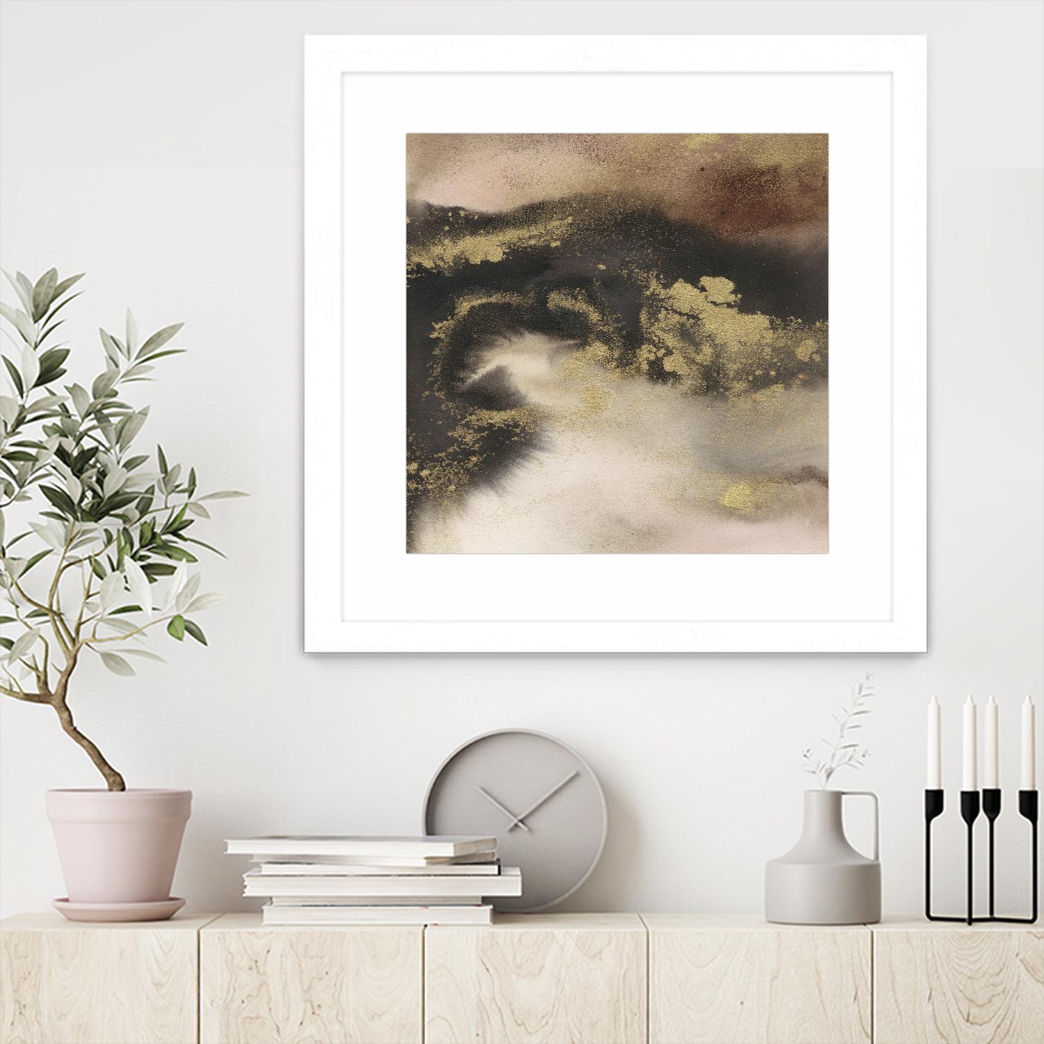 Mountain Seasons III by Joyce Combs on GIANT ART - brown abstract