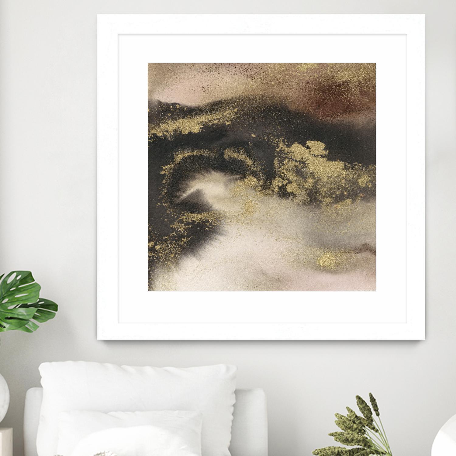 Mountain Seasons III by Joyce Combs on GIANT ART - brown abstract