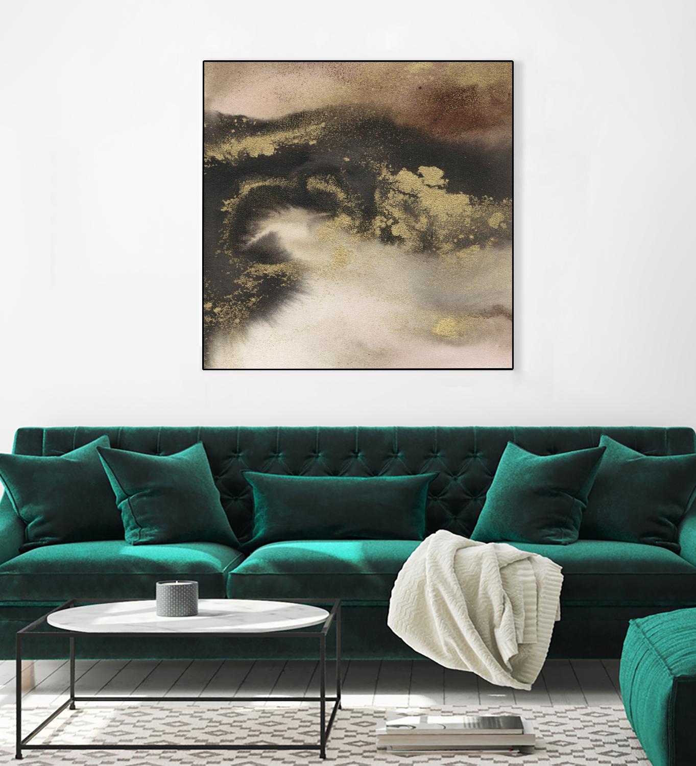 Mountain Seasons III by Joyce Combs on GIANT ART - brown abstract