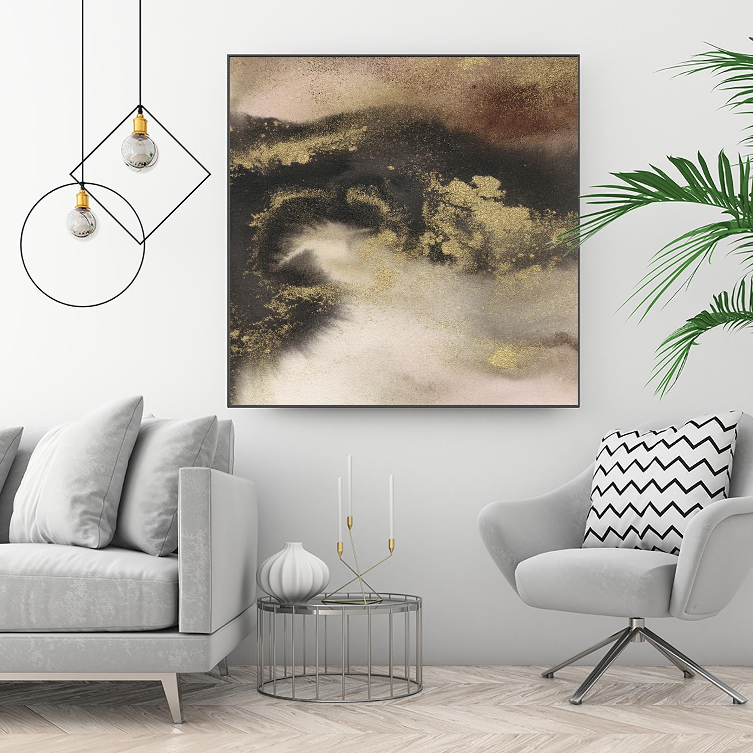 Mountain Seasons III by Joyce Combs on GIANT ART - brown abstract