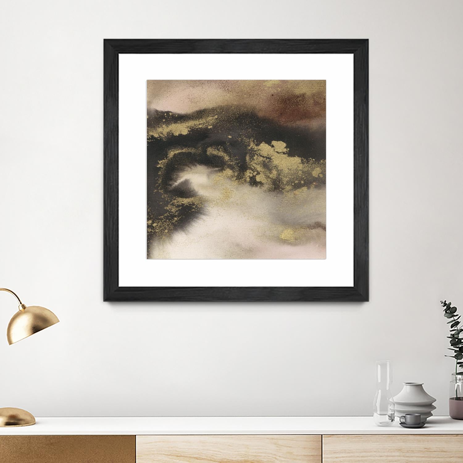 Mountain Seasons III by Joyce Combs on GIANT ART - brown abstract