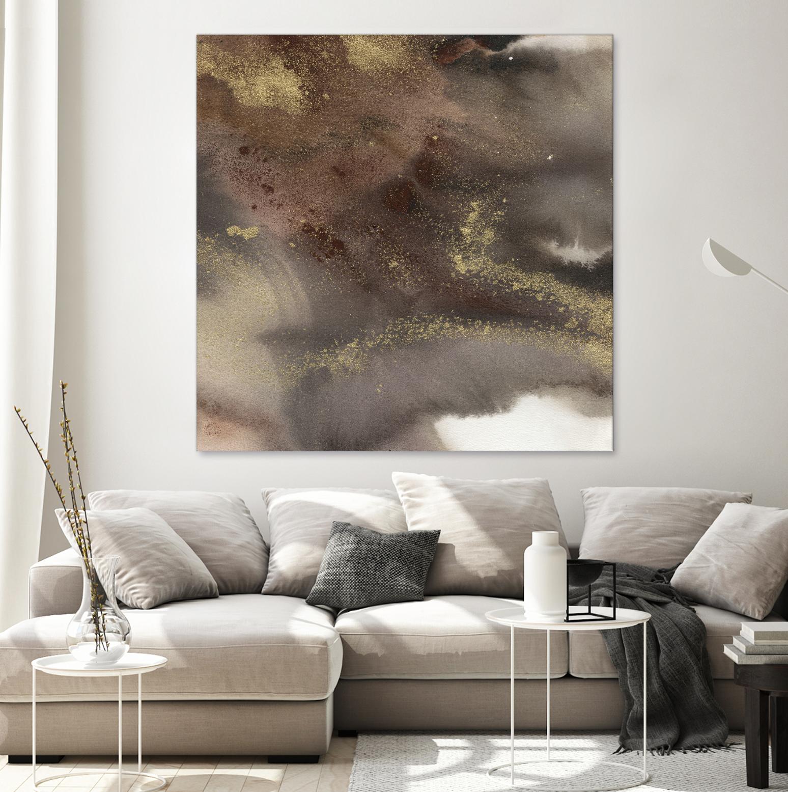 Mountain Seasons IV by Joyce Combs on GIANT ART - brown abstract