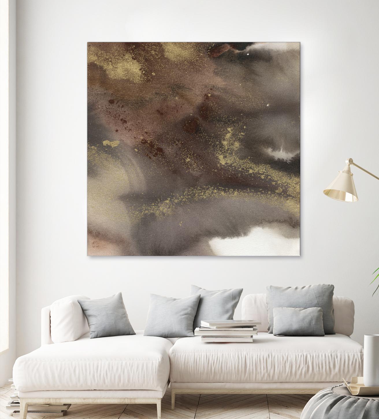Mountain Seasons IV by Joyce Combs on GIANT ART - brown abstract