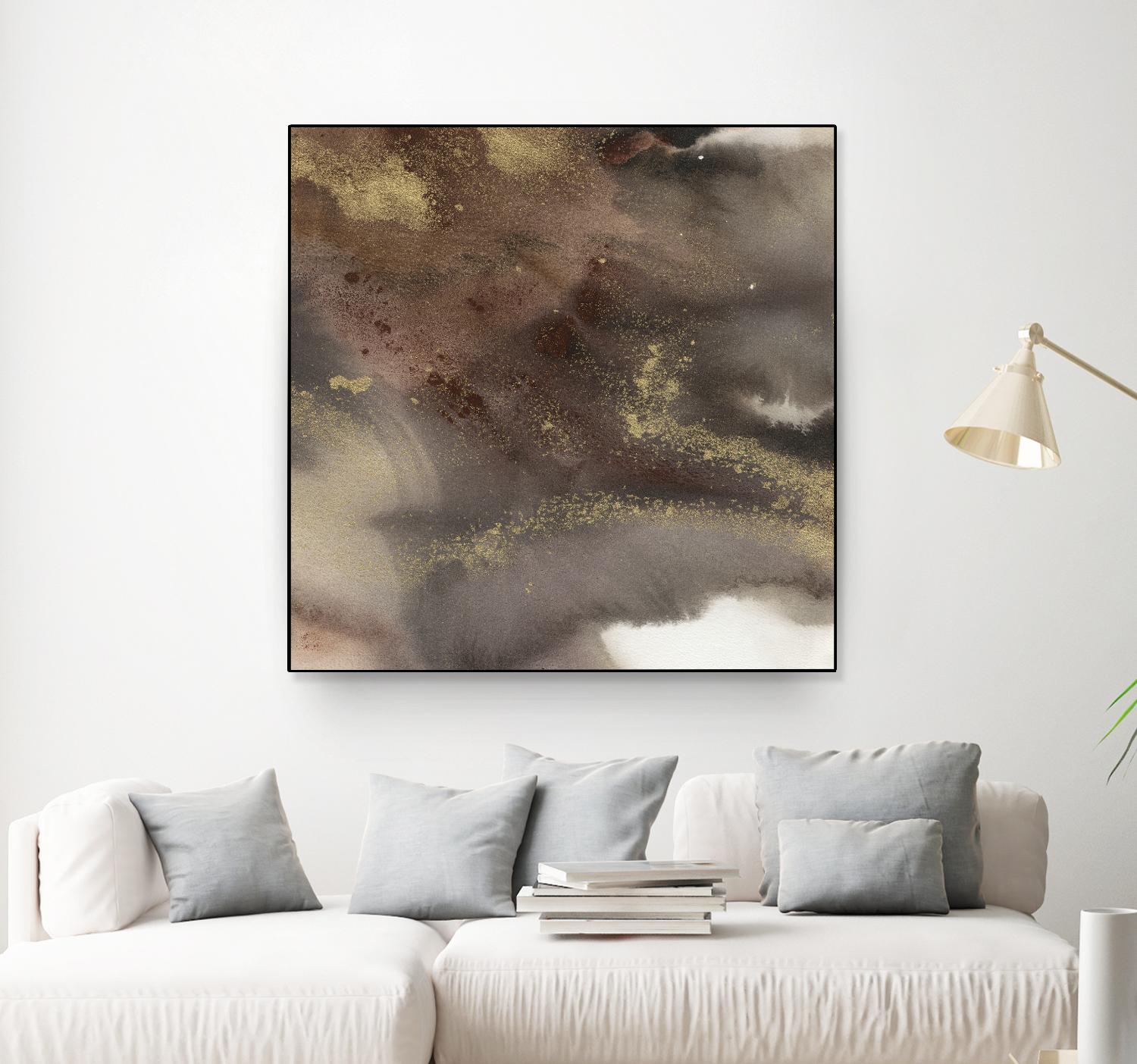 Mountain Seasons IV by Joyce Combs on GIANT ART - brown abstract