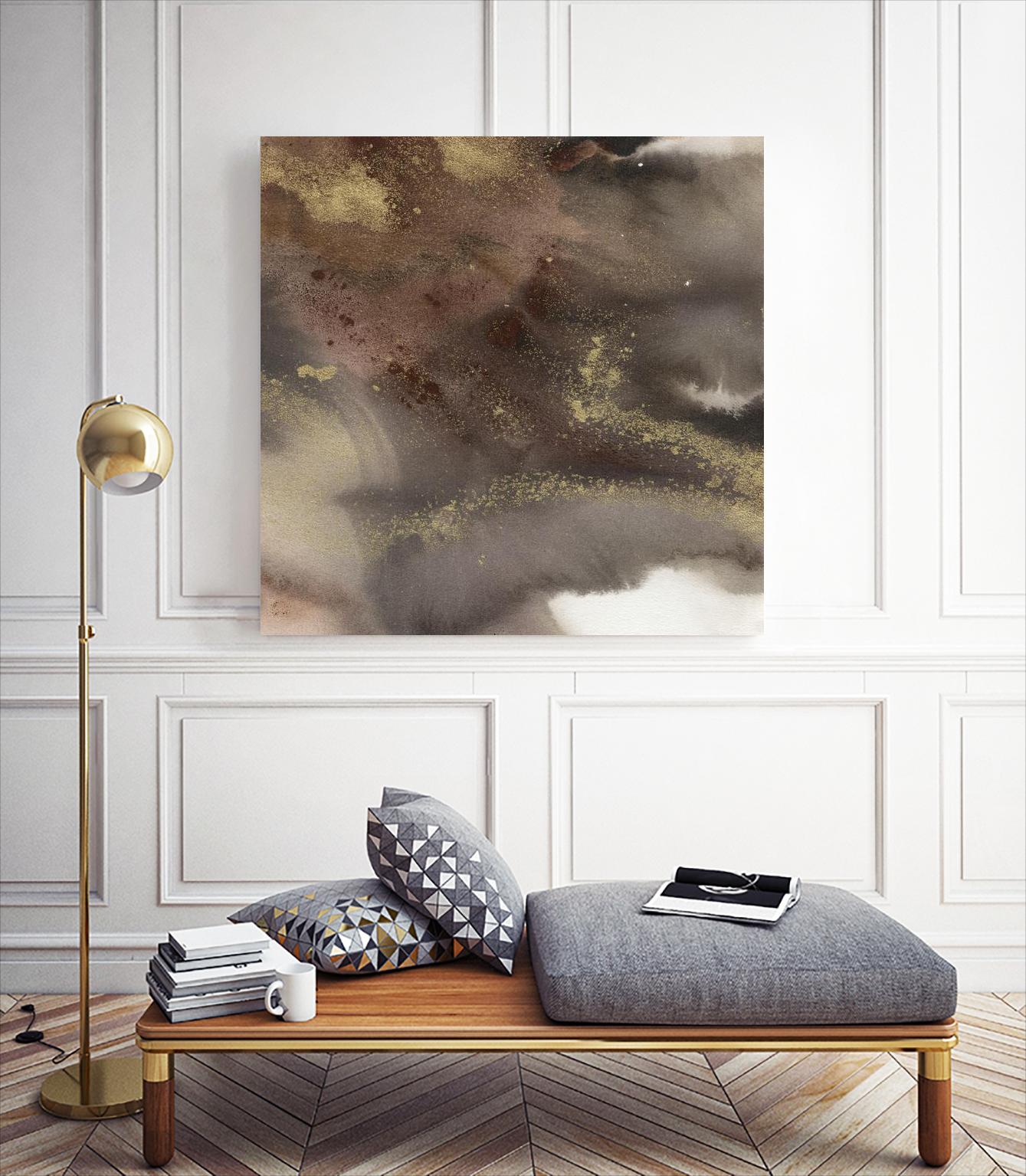 Mountain Seasons IV by Joyce Combs on GIANT ART - brown abstract