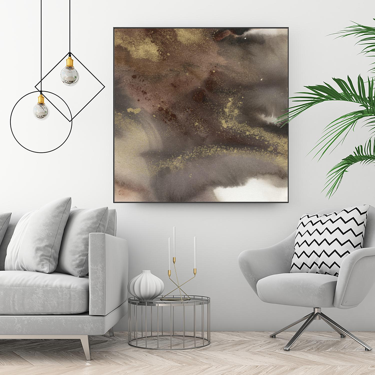 Mountain Seasons IV by Joyce Combs on GIANT ART - brown abstract