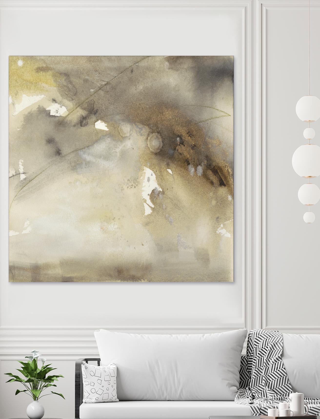 Waves in Motion II by Joyce Combs on GIANT ART - brown abstract