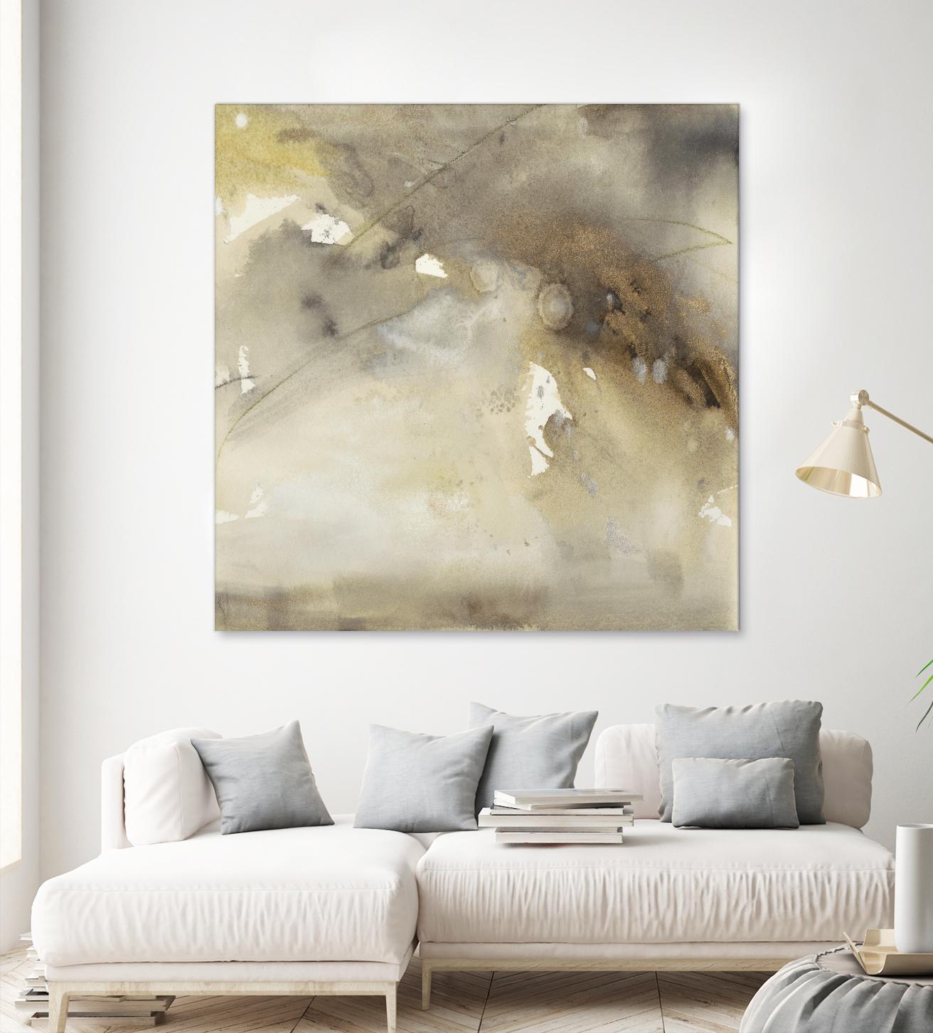 Waves in Motion II by Joyce Combs on GIANT ART - brown abstract