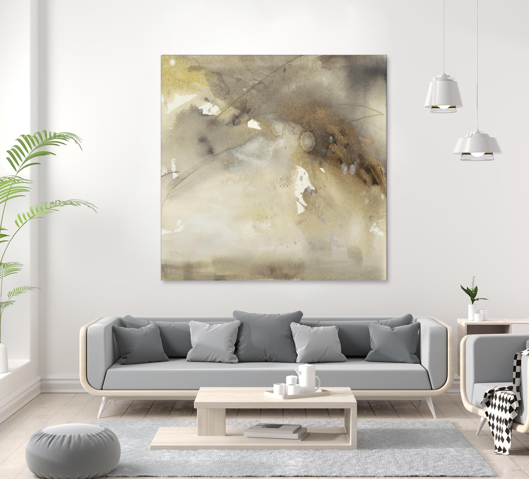 Waves in Motion II by Joyce Combs on GIANT ART - brown abstract