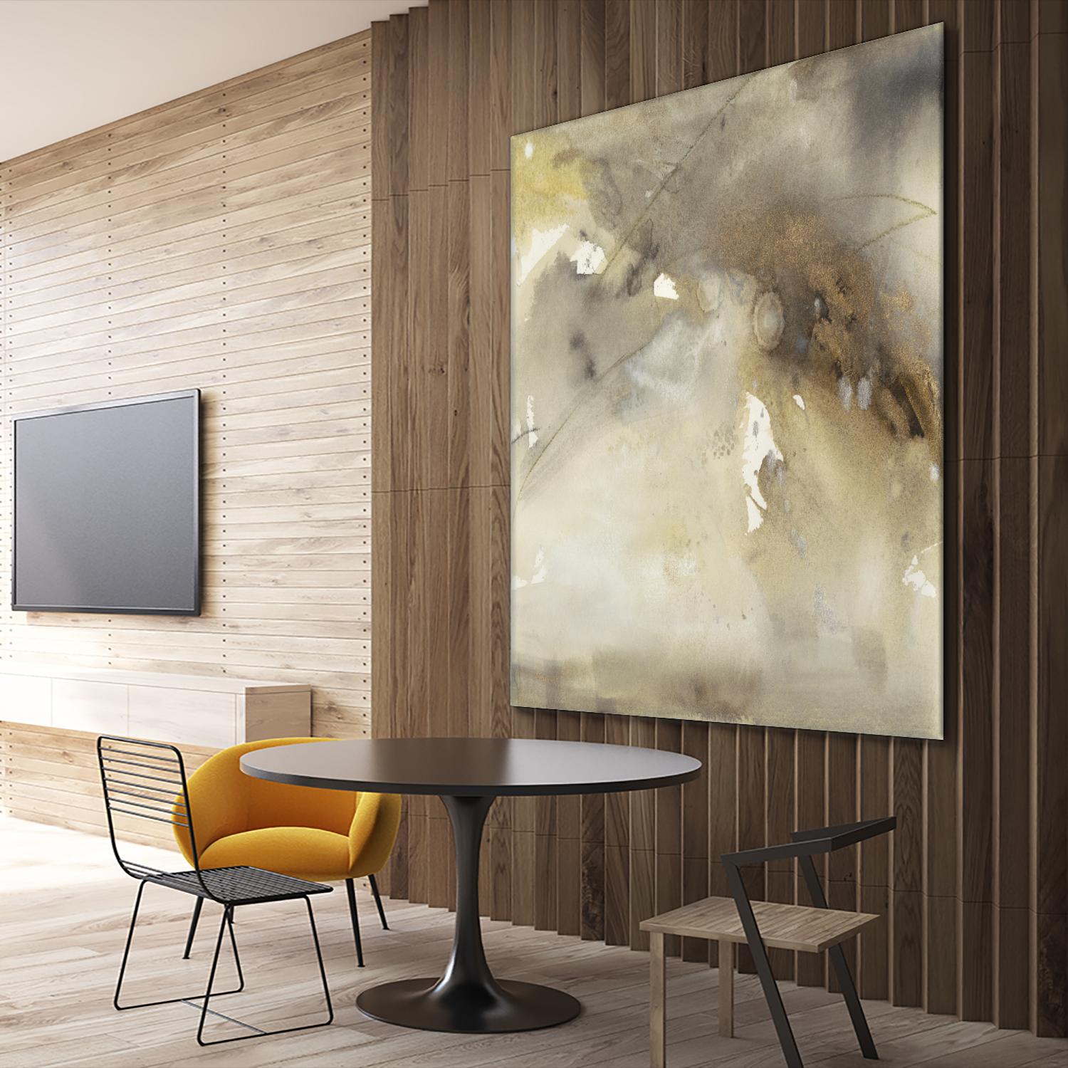 Waves in Motion II by Joyce Combs on GIANT ART - brown abstract