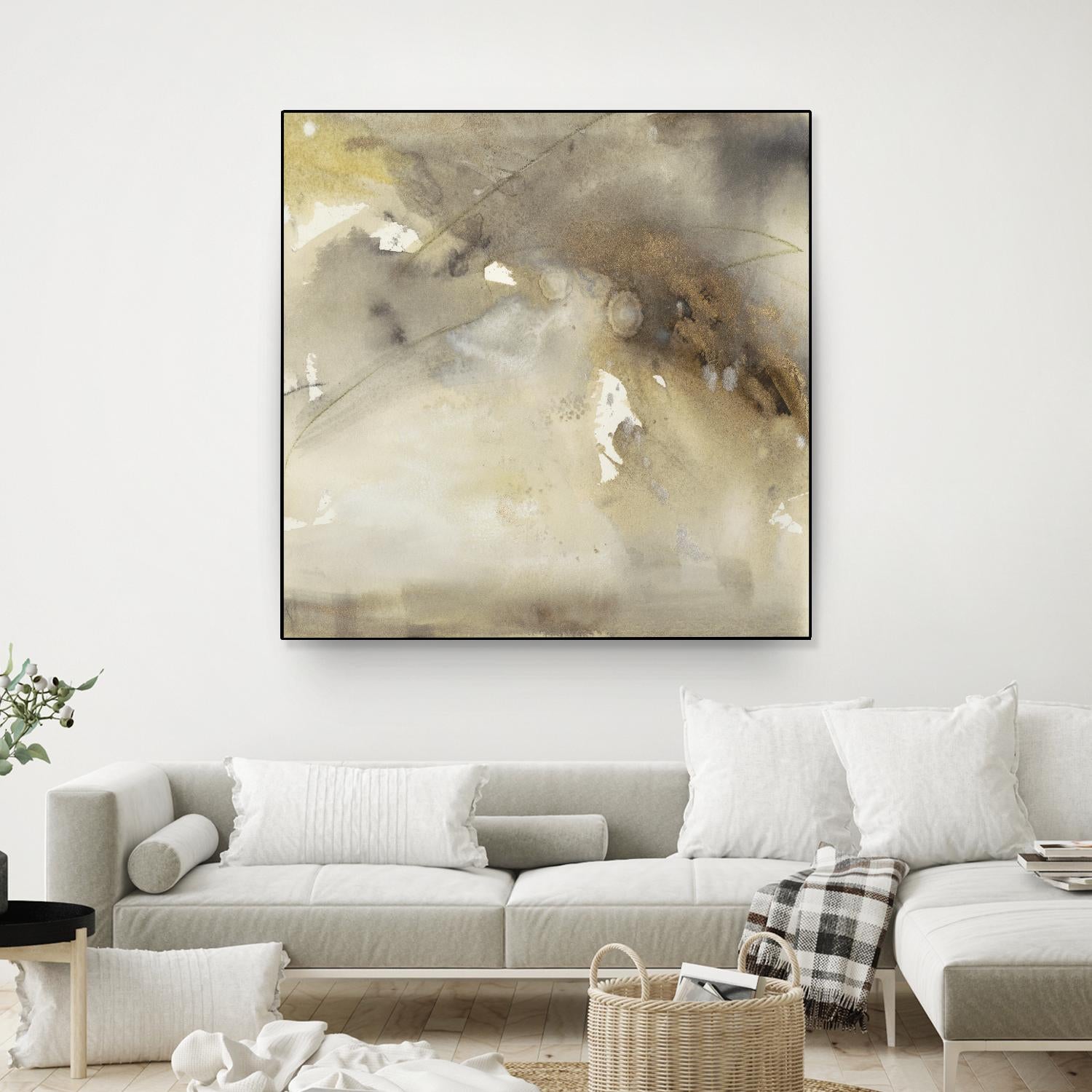 Waves in Motion II by Joyce Combs on GIANT ART - brown abstract
