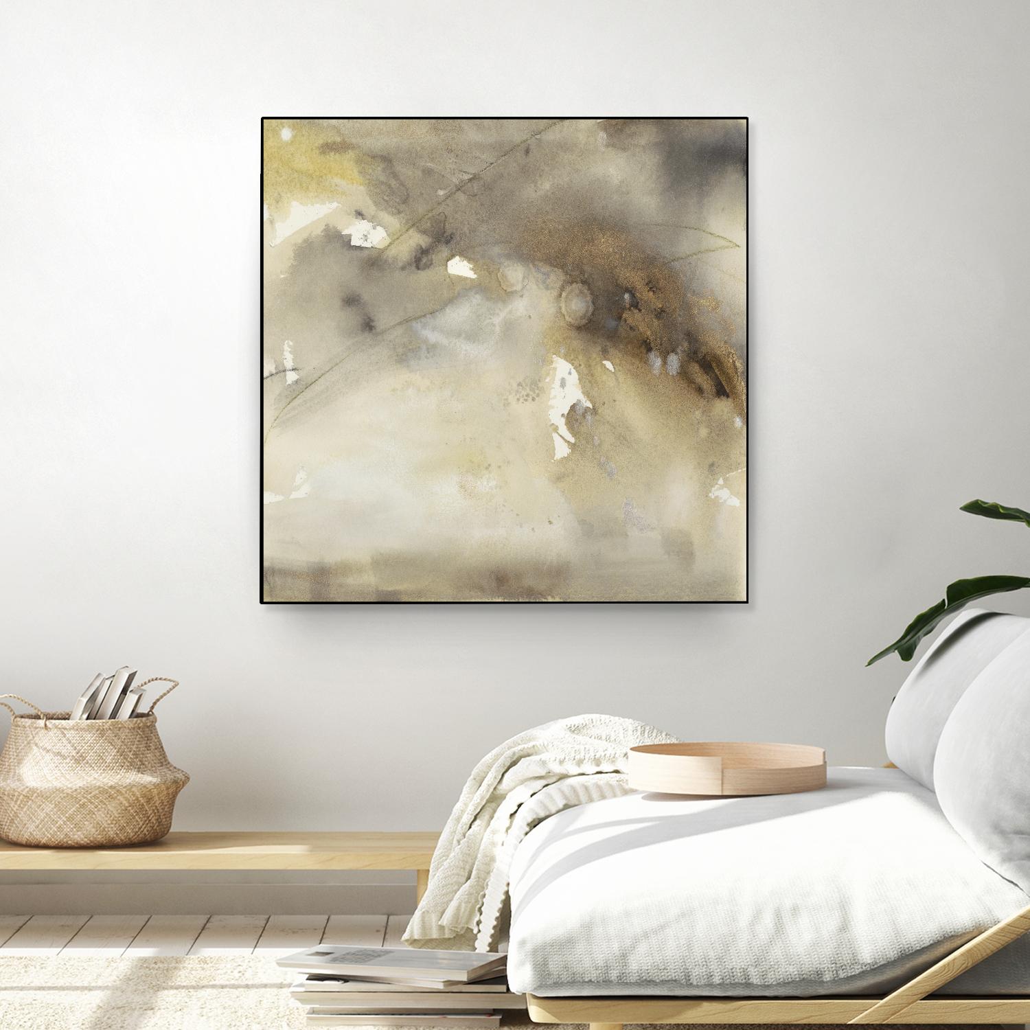 Waves in Motion II by Joyce Combs on GIANT ART - brown abstract