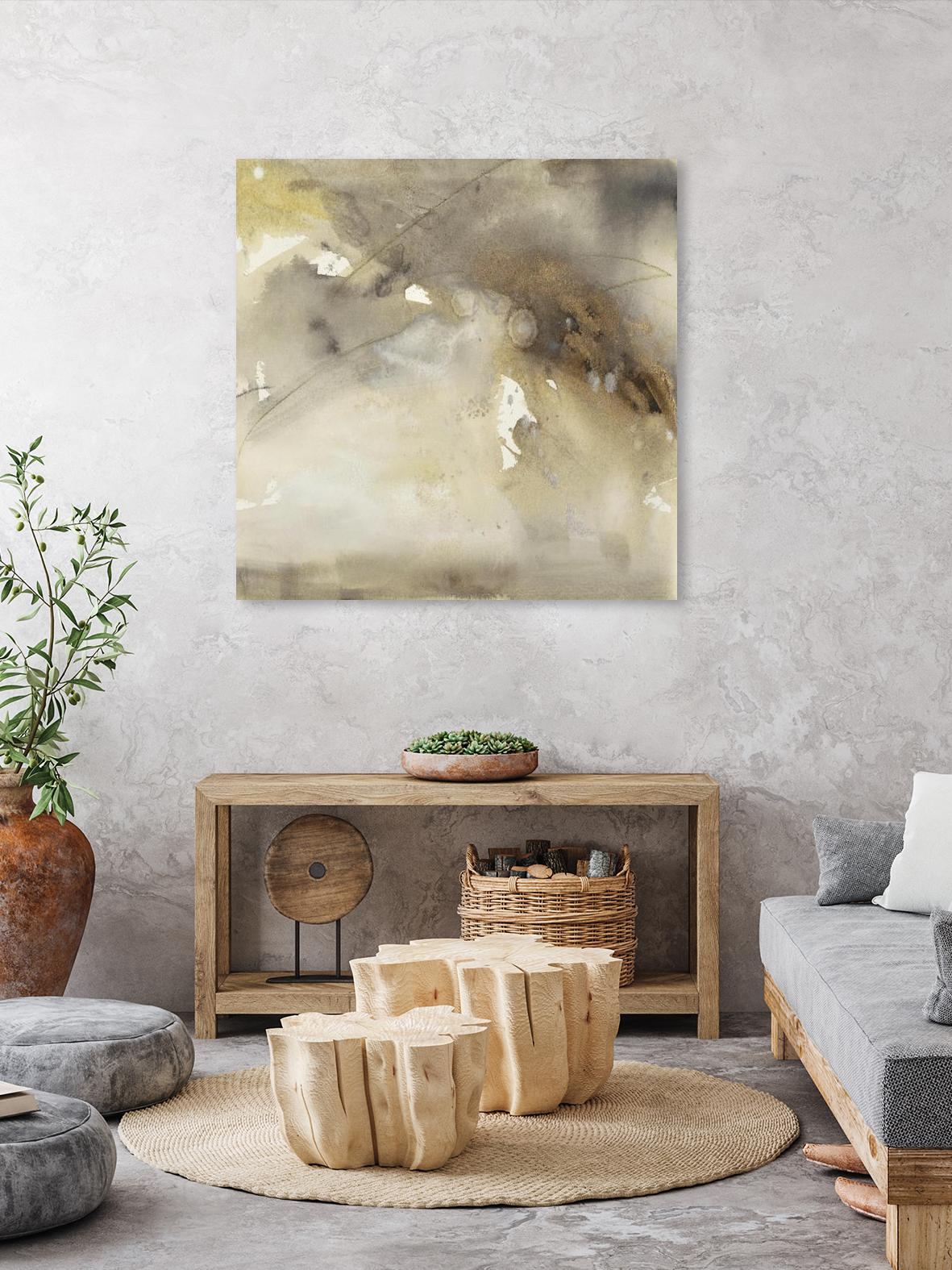 Waves in Motion II by Joyce Combs on GIANT ART - brown abstract