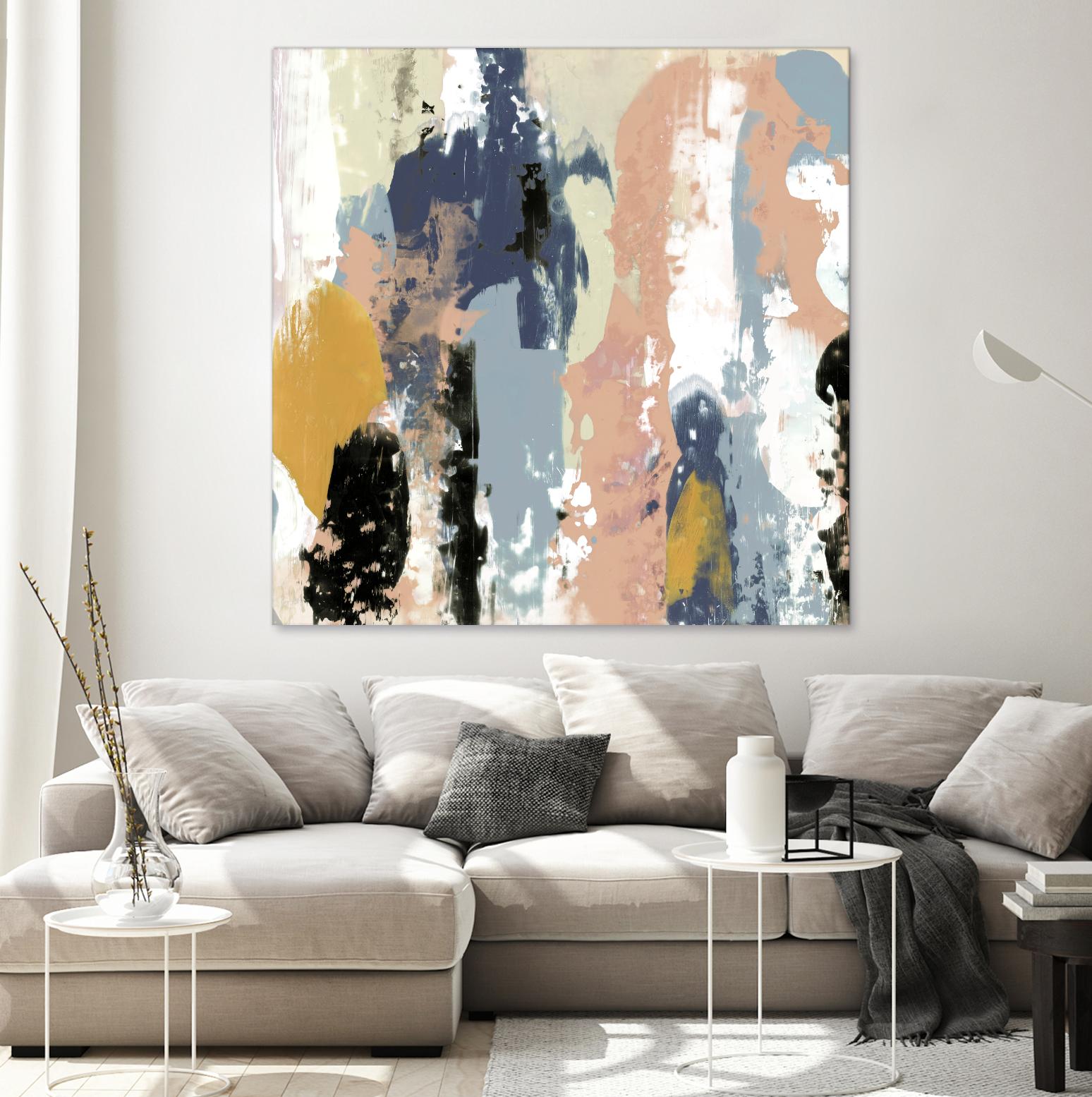 Blueberry Swatches I by Jennifer Goldberger on GIANT ART - abstract