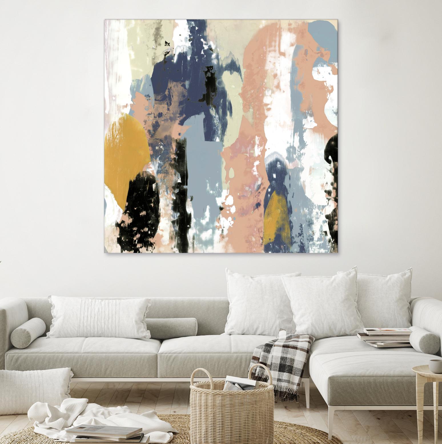 Blueberry Swatches I by Jennifer Goldberger on GIANT ART - abstract