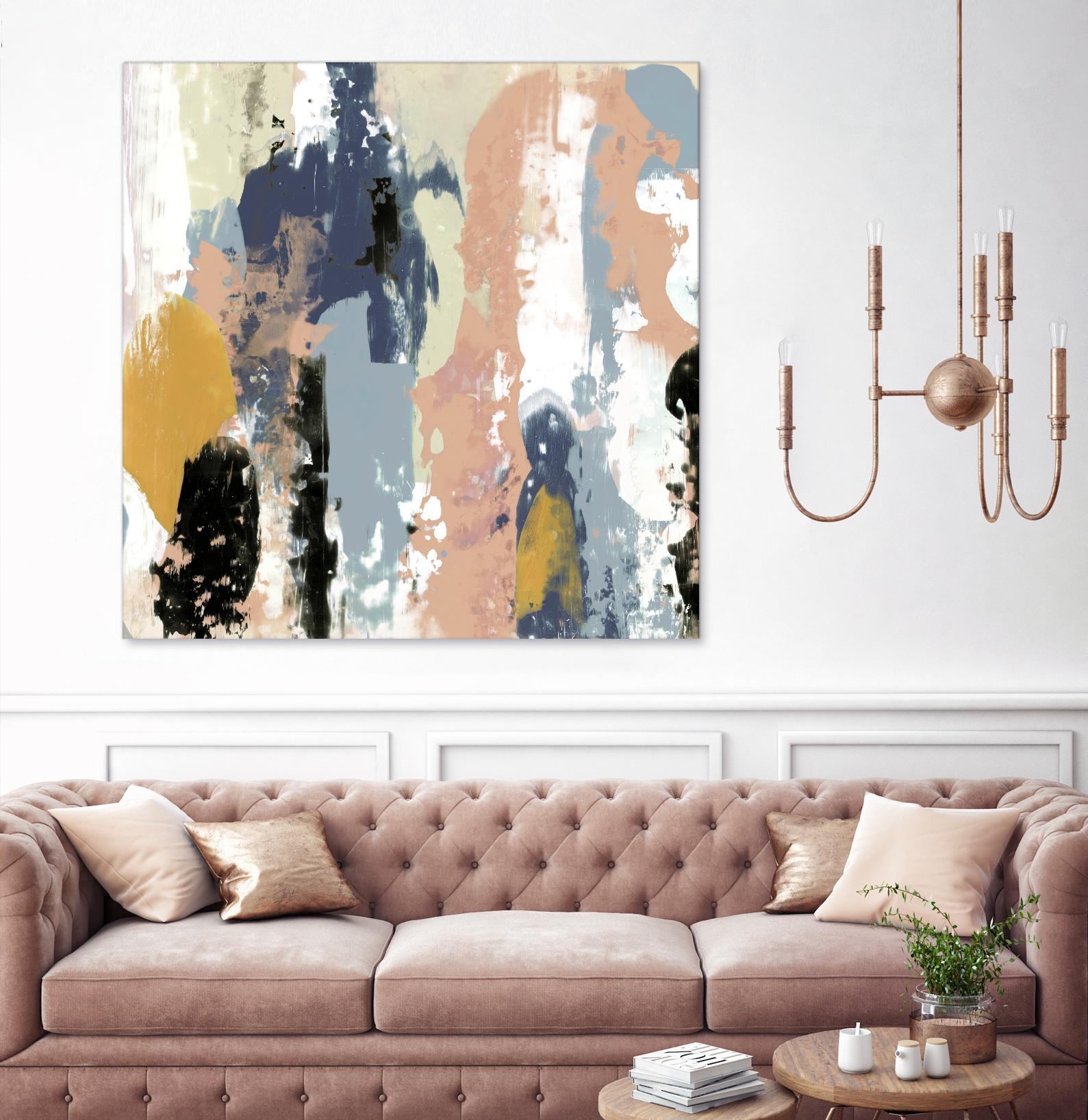 Blueberry Swatches I by Jennifer Goldberger on GIANT ART - abstract