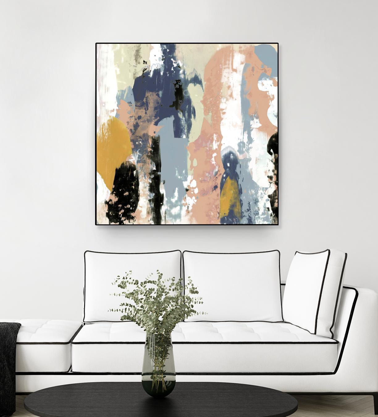 Blueberry Swatches I by Jennifer Goldberger on GIANT ART - abstract