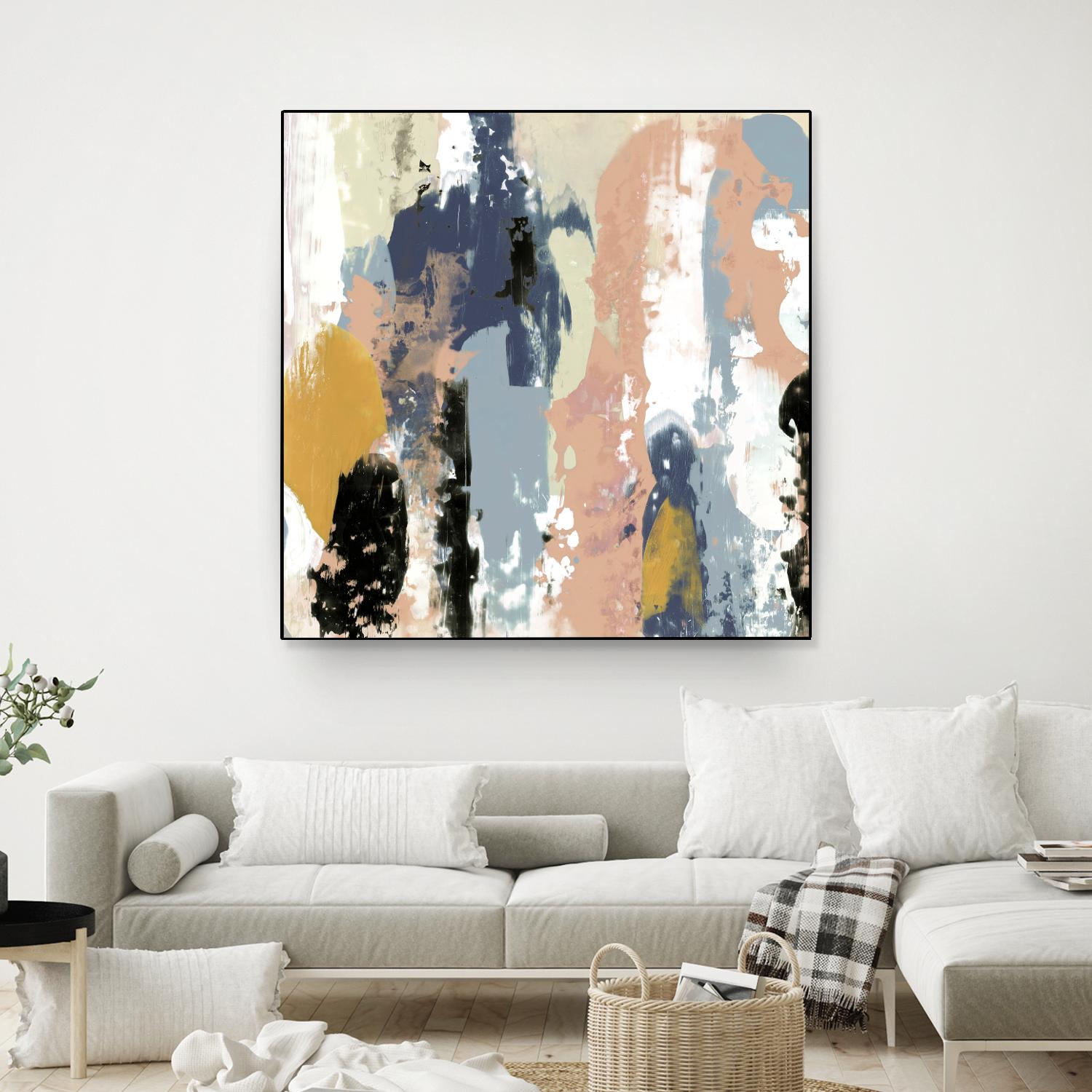 Blueberry Swatches I by Jennifer Goldberger on GIANT ART - abstract