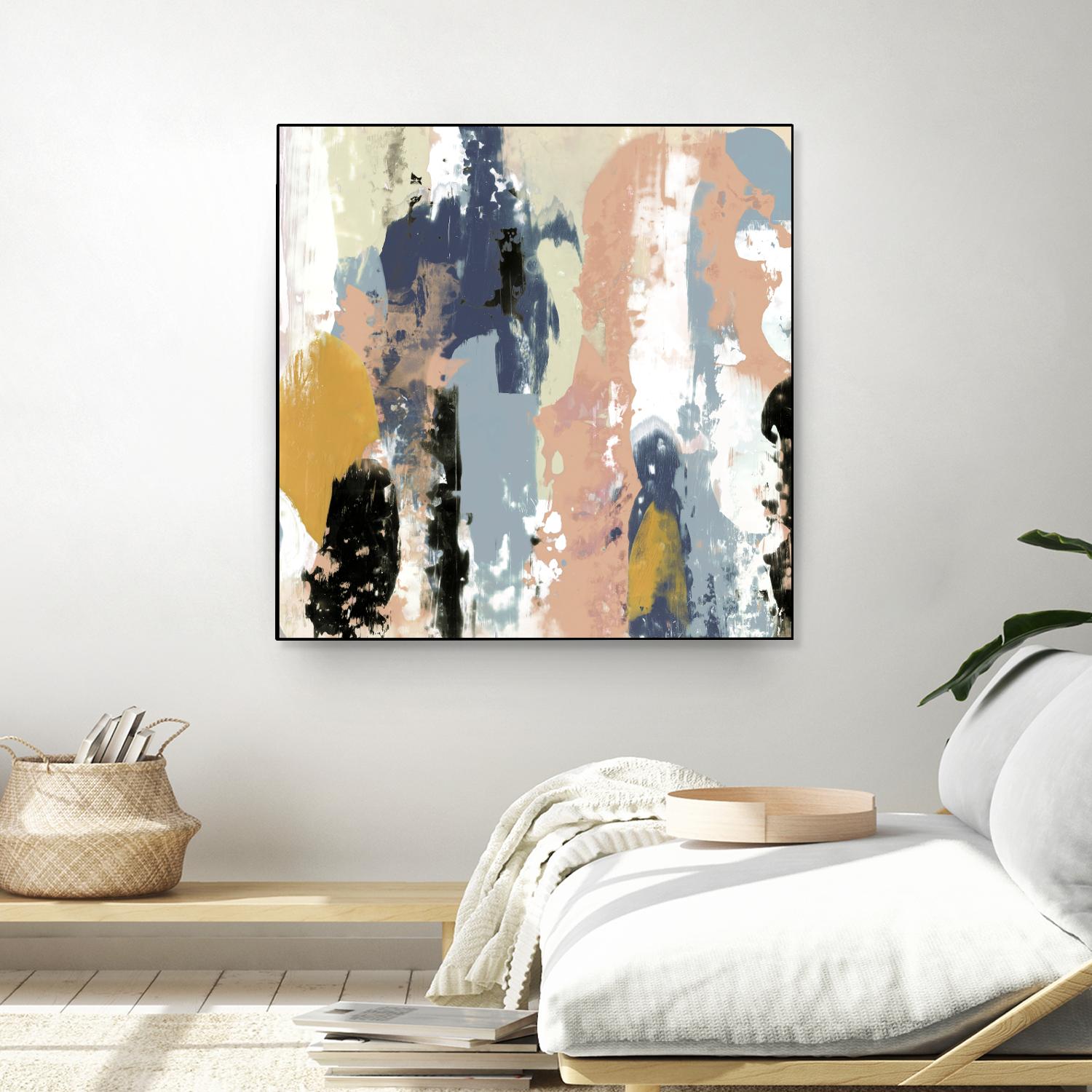 Blueberry Swatches I by Jennifer Goldberger on GIANT ART - abstract