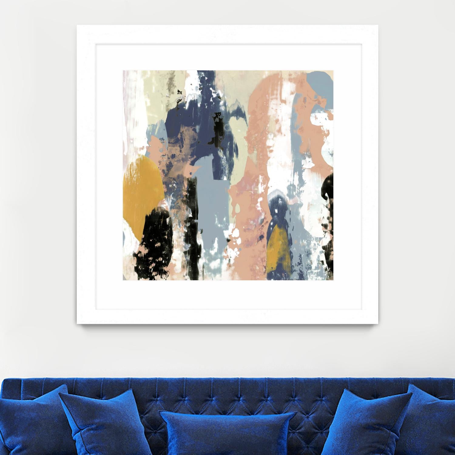 Blueberry Swatches I by Jennifer Goldberger on GIANT ART - abstract
