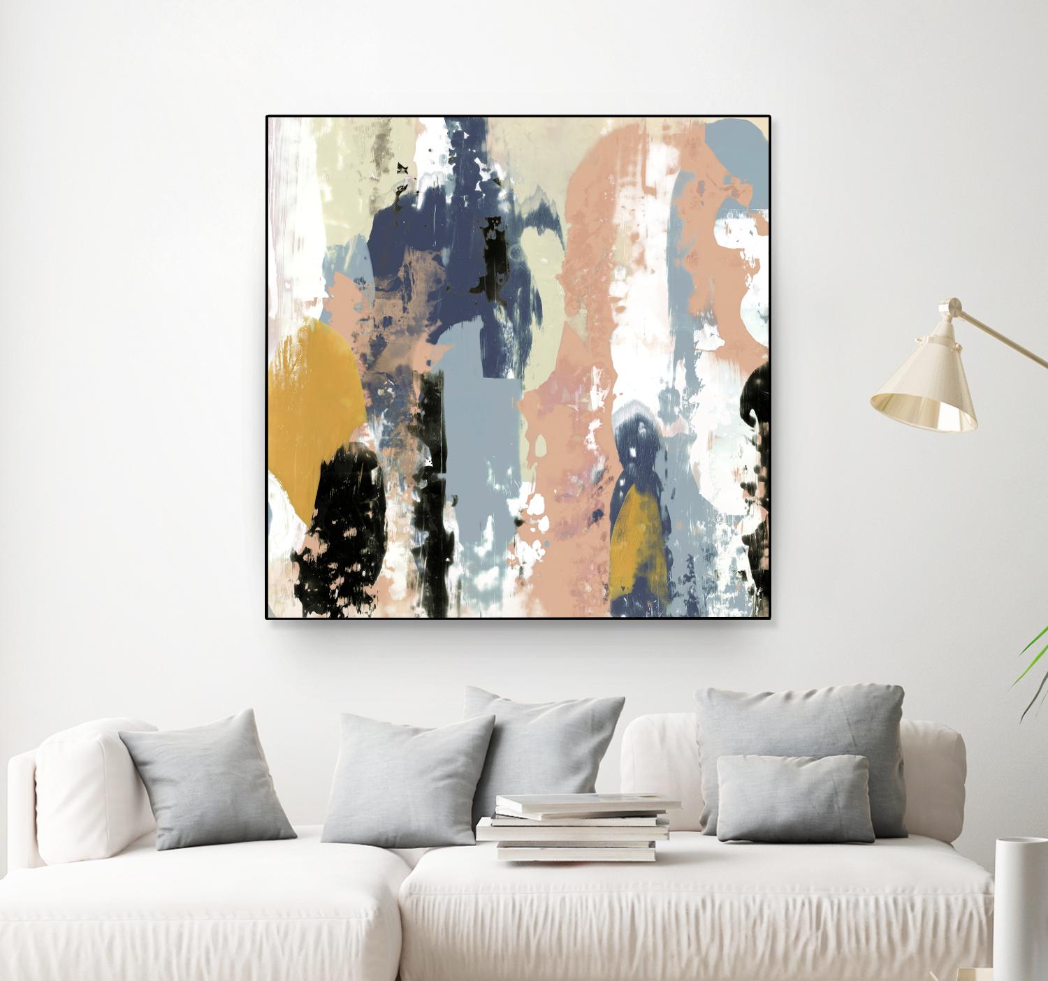 Blueberry Swatches I by Jennifer Goldberger on GIANT ART - abstract