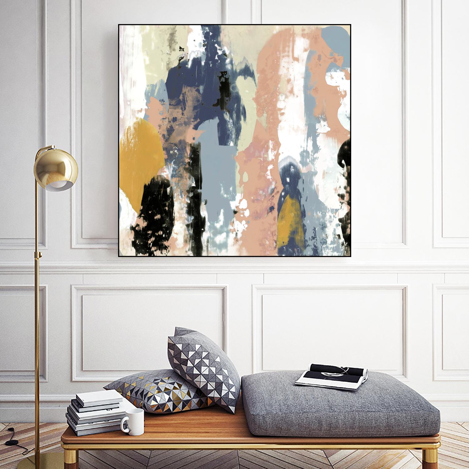 Blueberry Swatches I by Jennifer Goldberger on GIANT ART - abstract