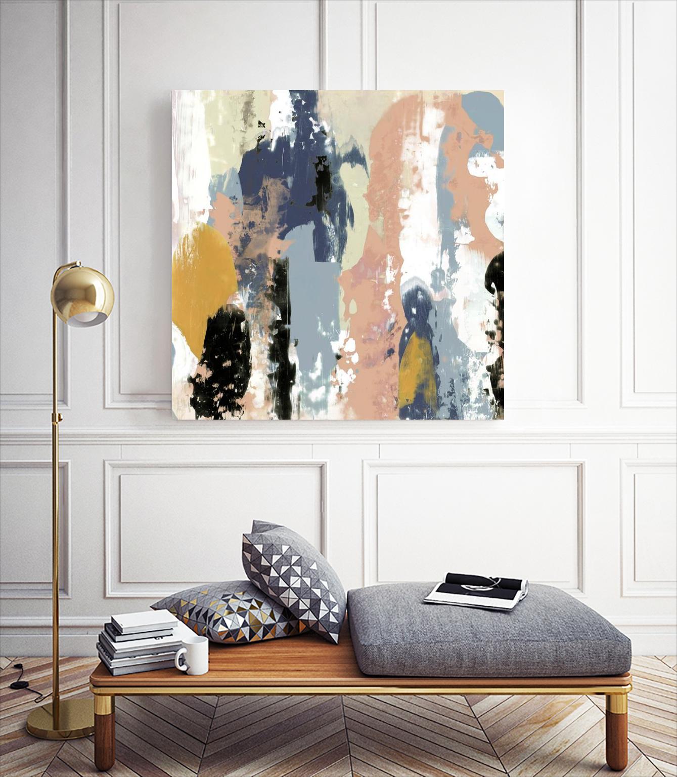 Blueberry Swatches I by Jennifer Goldberger on GIANT ART - abstract