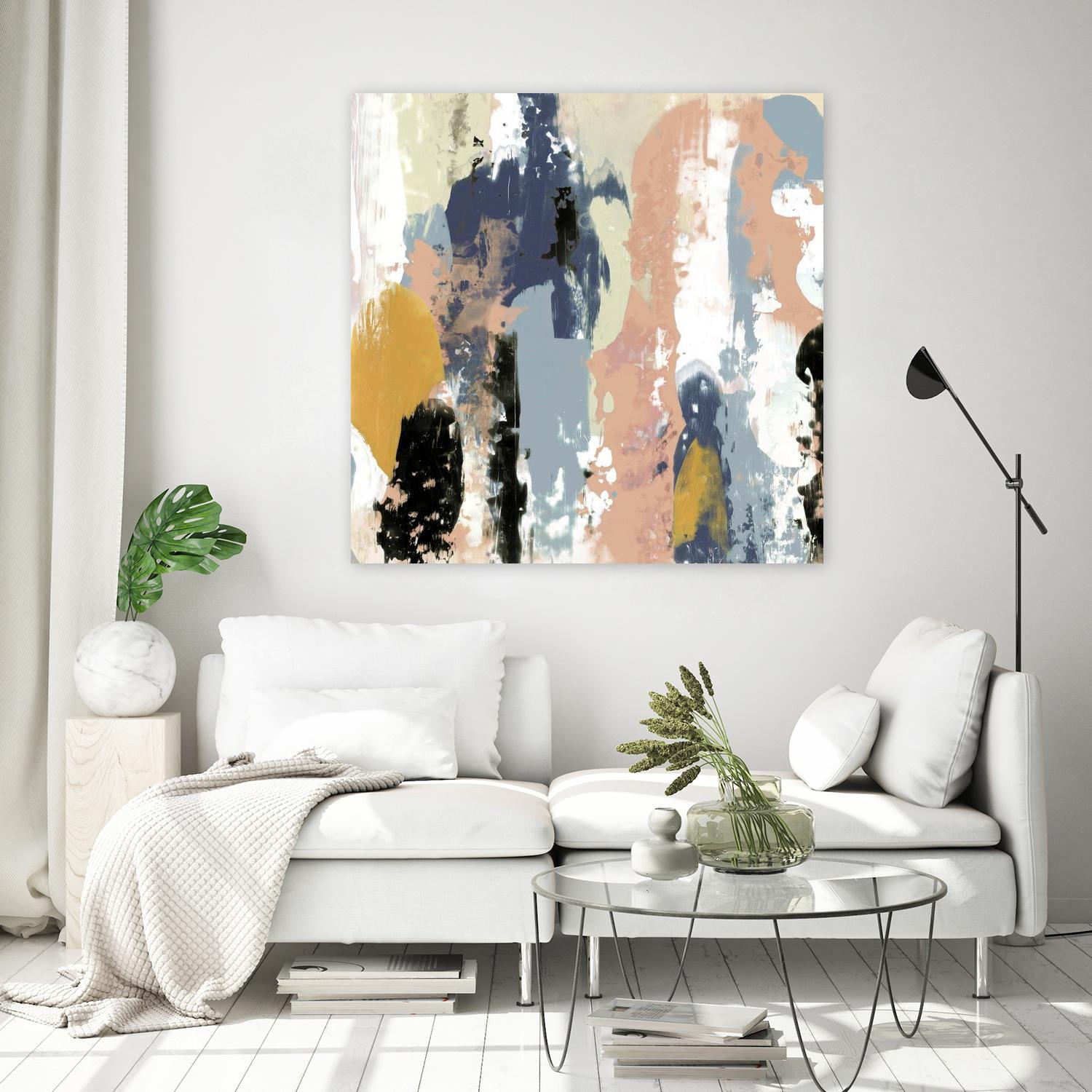 Blueberry Swatches I by Jennifer Goldberger on GIANT ART - abstract