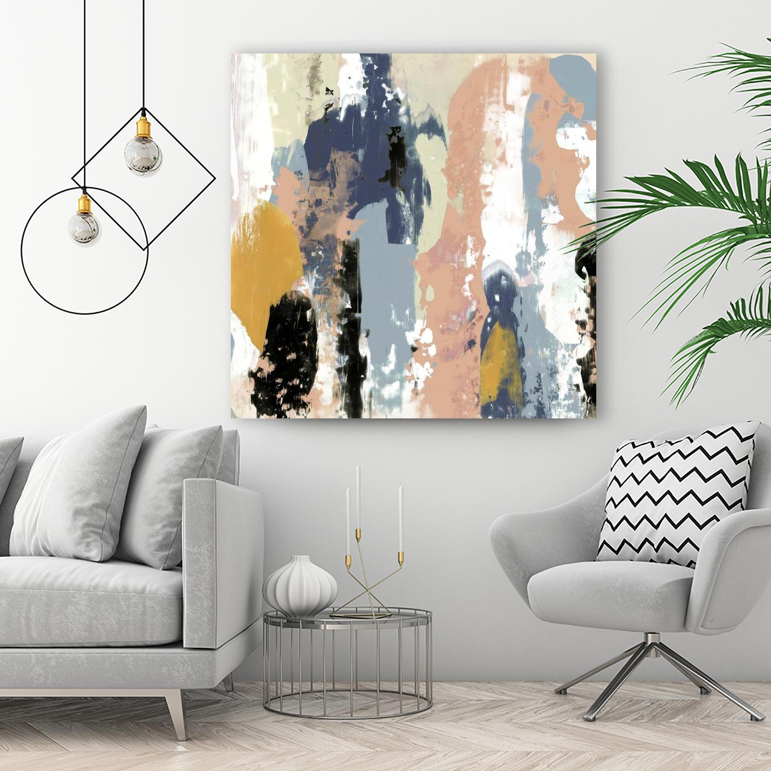 Blueberry Swatches I by Jennifer Goldberger on GIANT ART - abstract