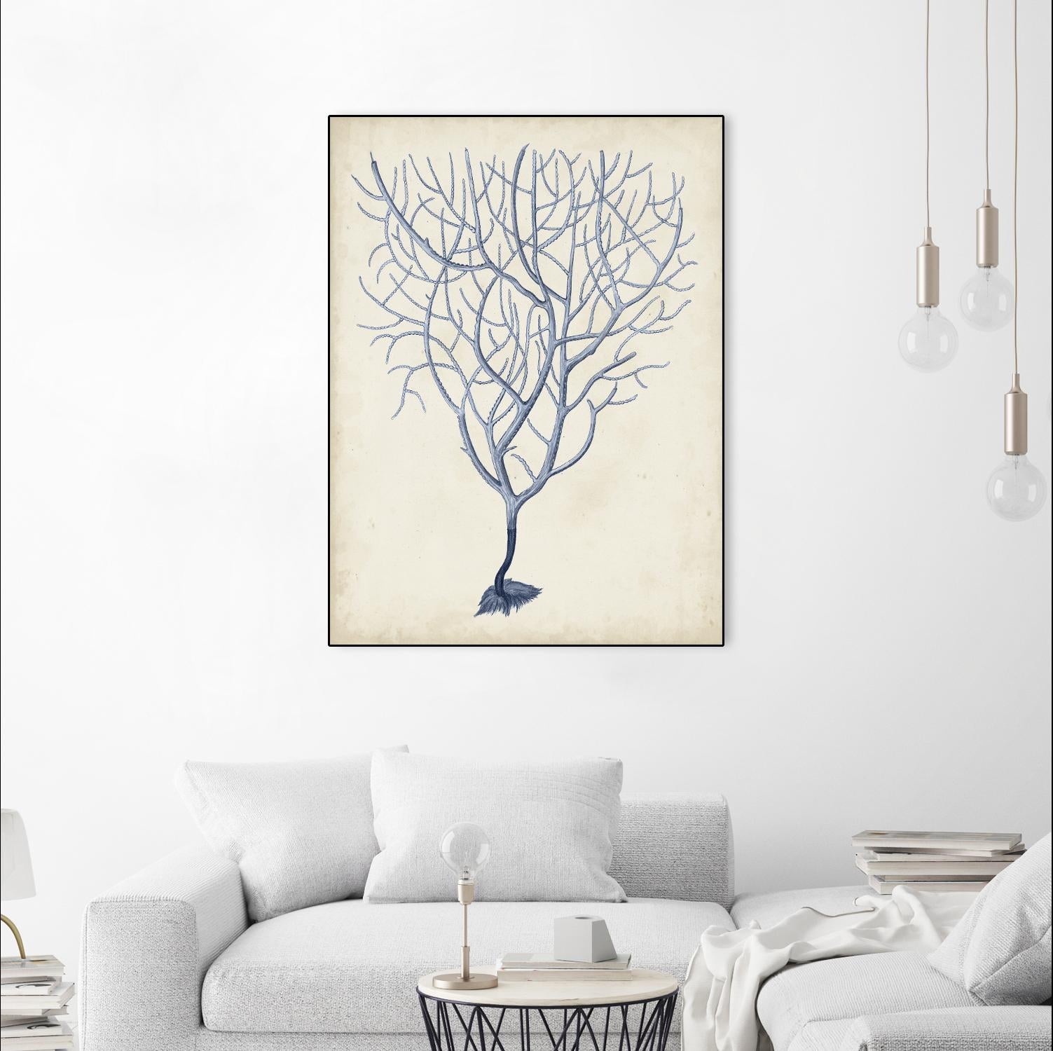 Indigo Coral III by Vision Studio on GIANT ART - blue tropical