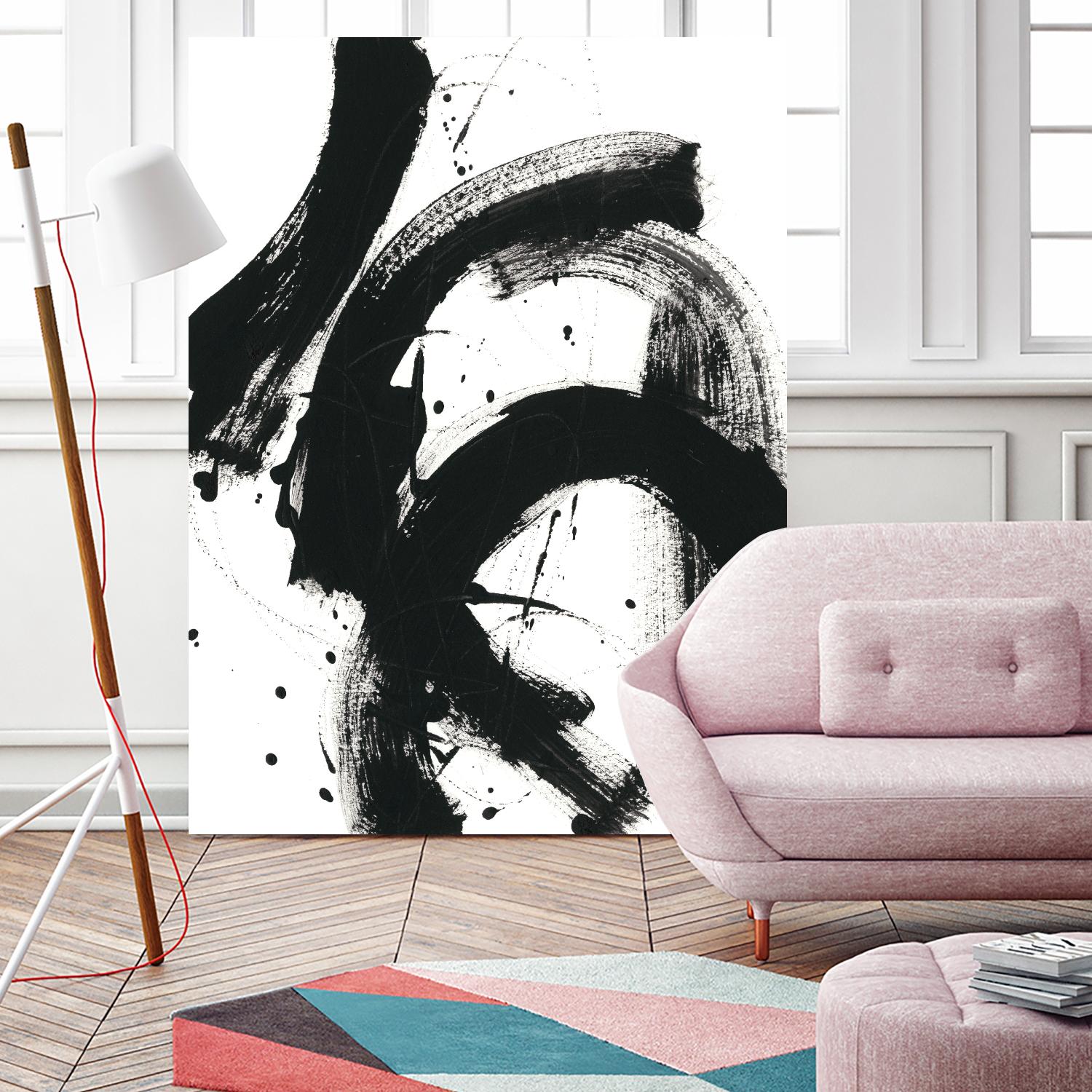 Onyx Gesture II by June Erica Vess on GIANT ART - black abstract