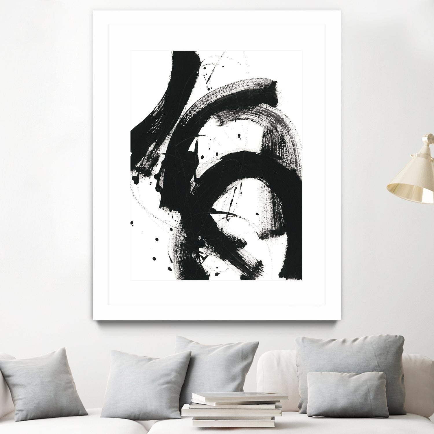 Onyx Gesture II by June Erica Vess on GIANT ART - black abstract