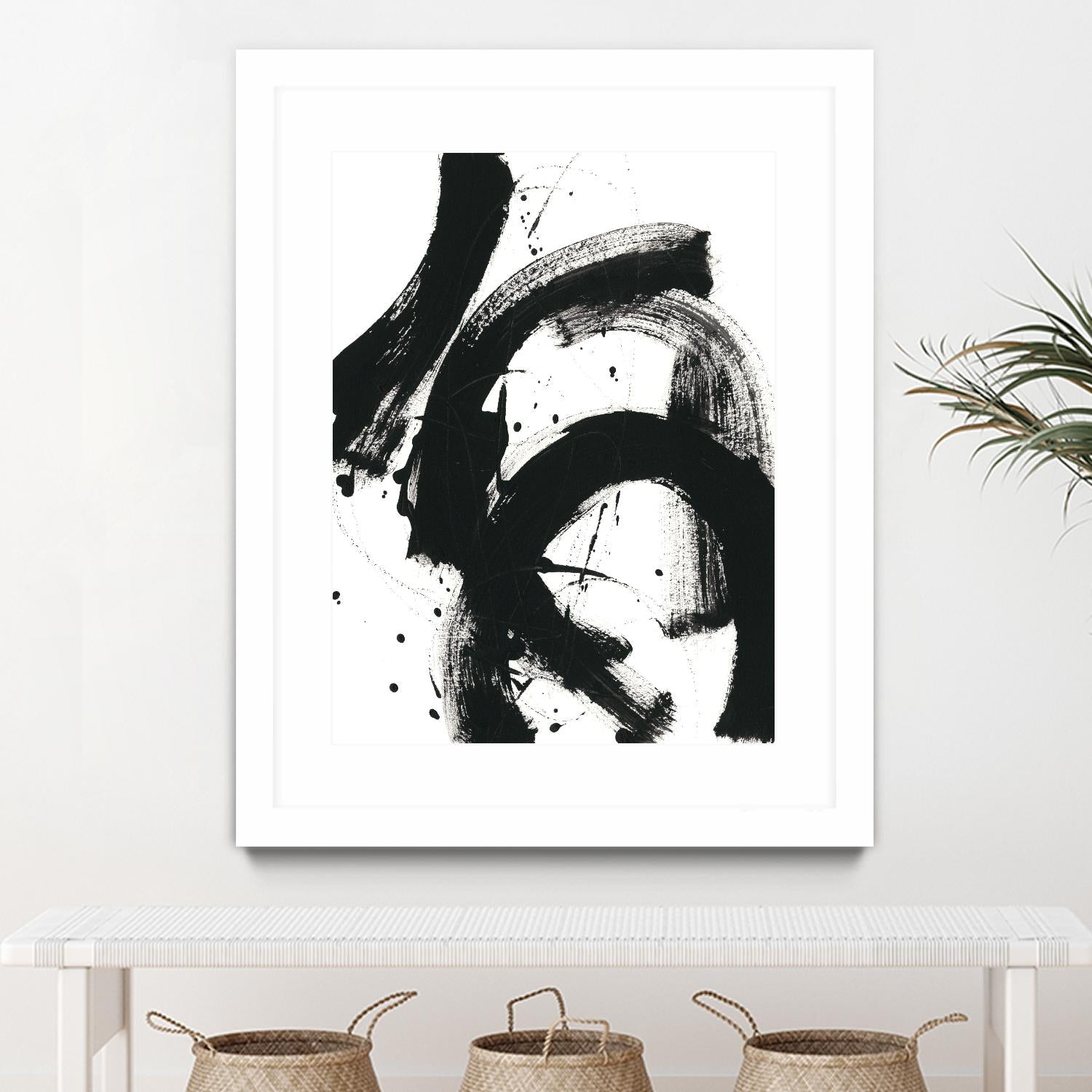 Onyx Gesture II by June Erica Vess on GIANT ART - black abstract