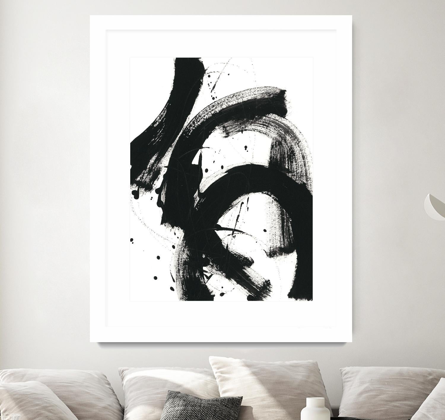 Onyx Gesture II by June Erica Vess on GIANT ART - black abstract