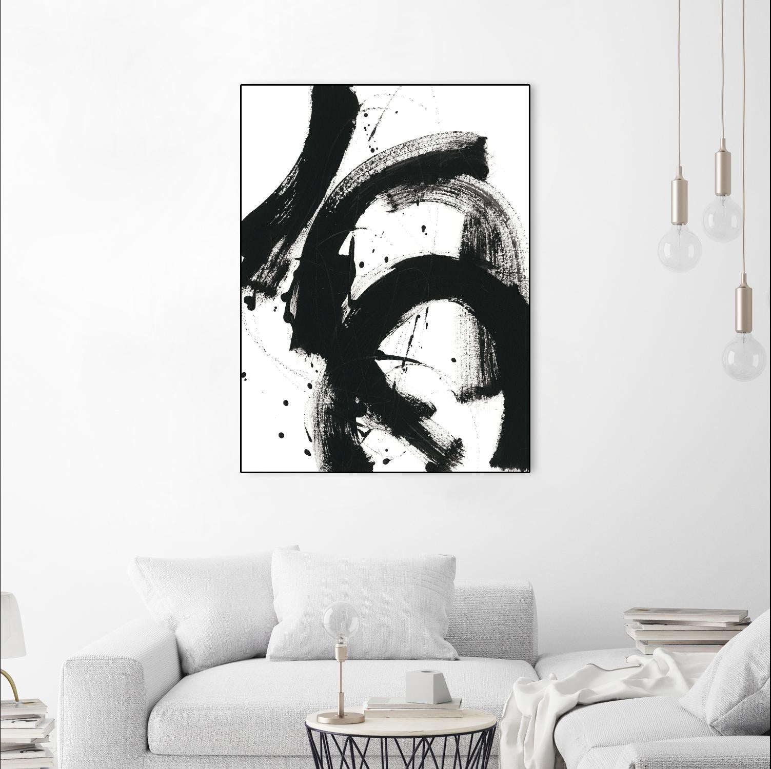 Onyx Gesture II by June Erica Vess on GIANT ART - black abstract