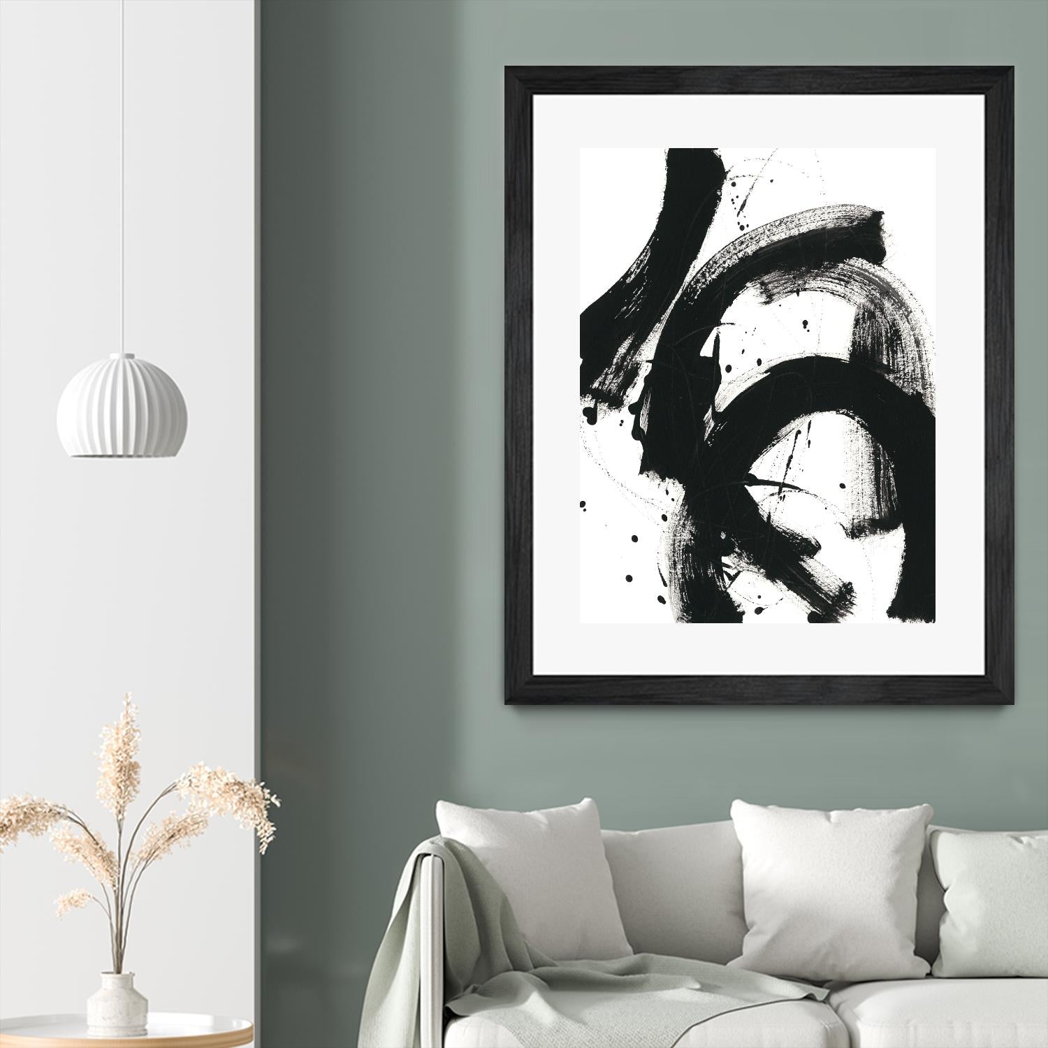 Onyx Gesture II by June Erica Vess on GIANT ART - black abstract