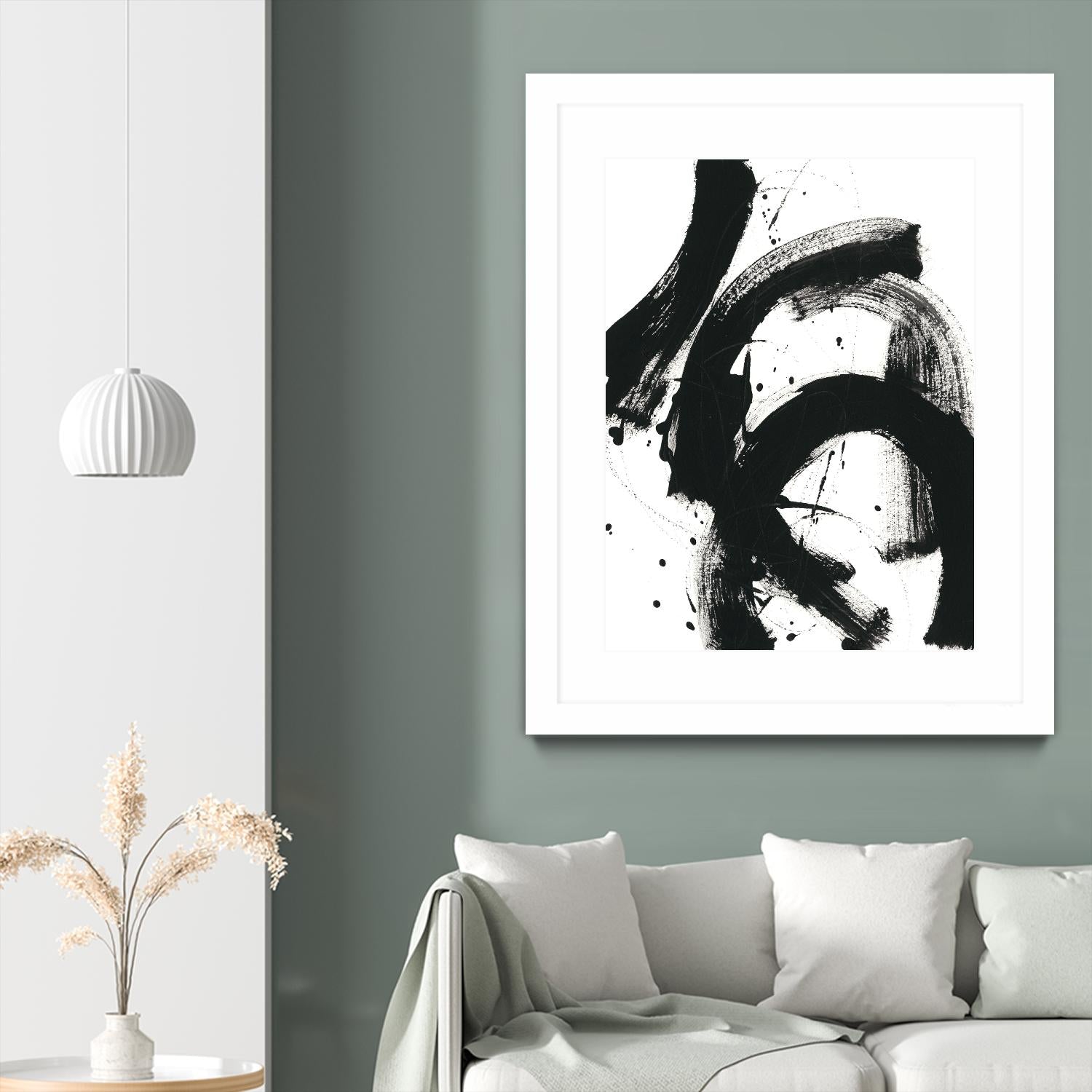 Onyx Gesture II by June Erica Vess on GIANT ART - black abstract