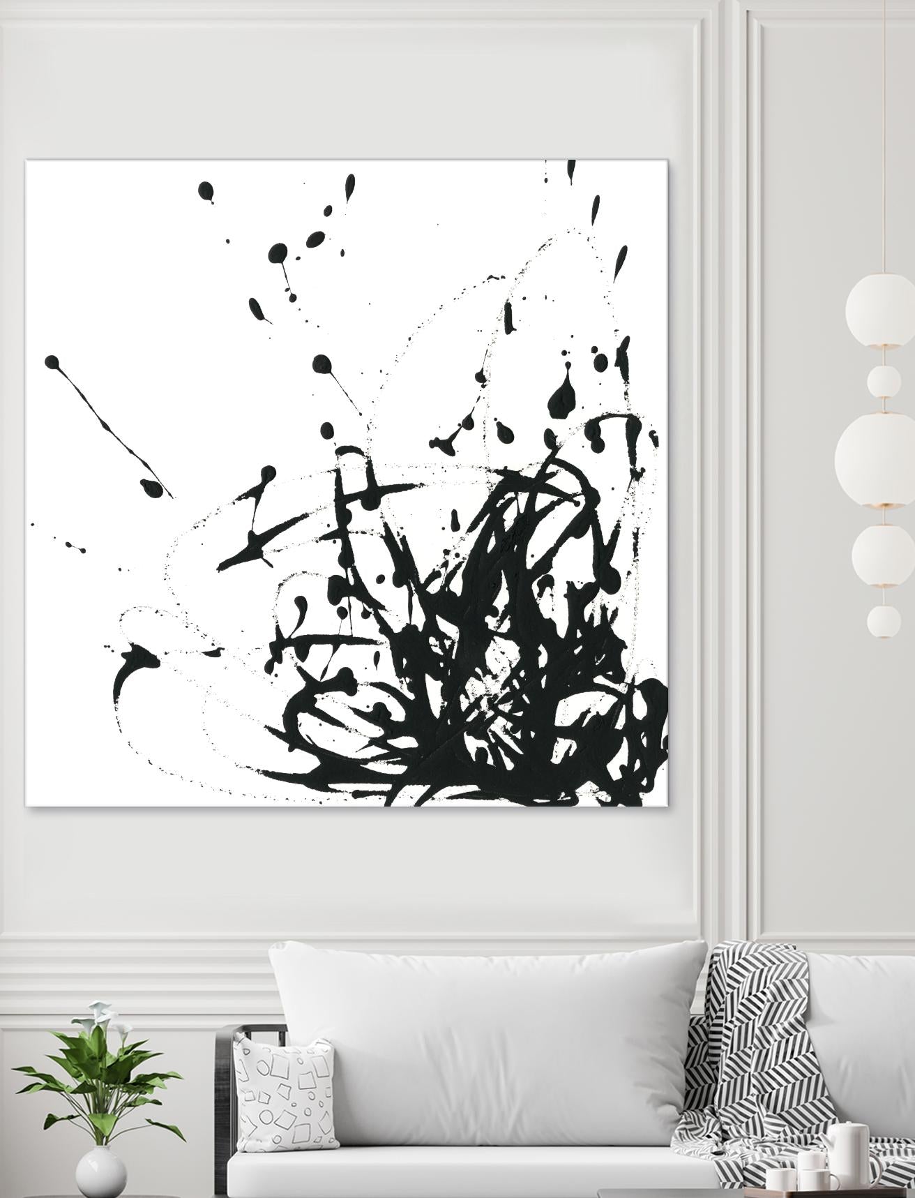 Onyx Expression II by June Erica Vess on GIANT ART - black abstract