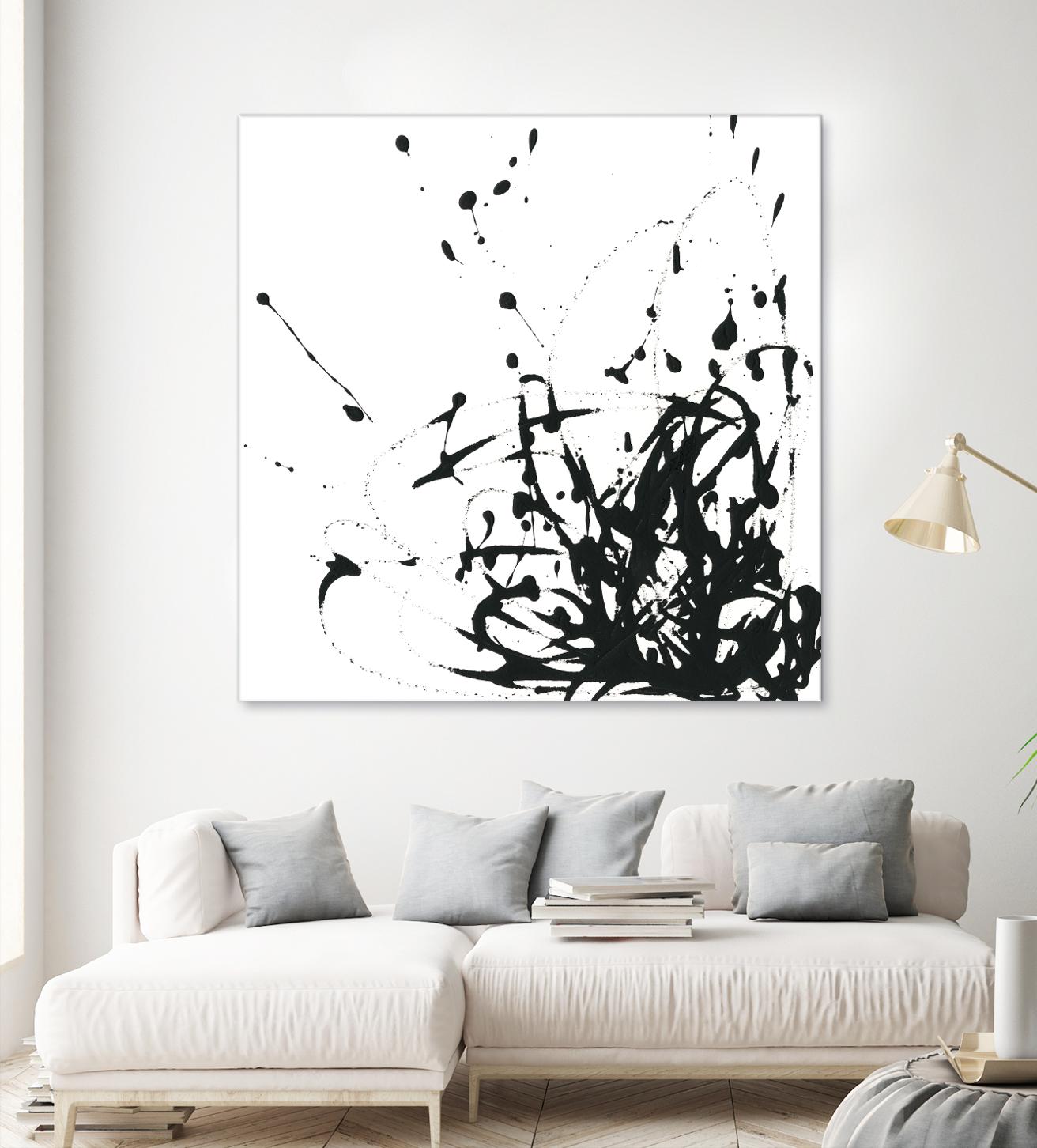 Onyx Expression II by June Erica Vess on GIANT ART - black abstract