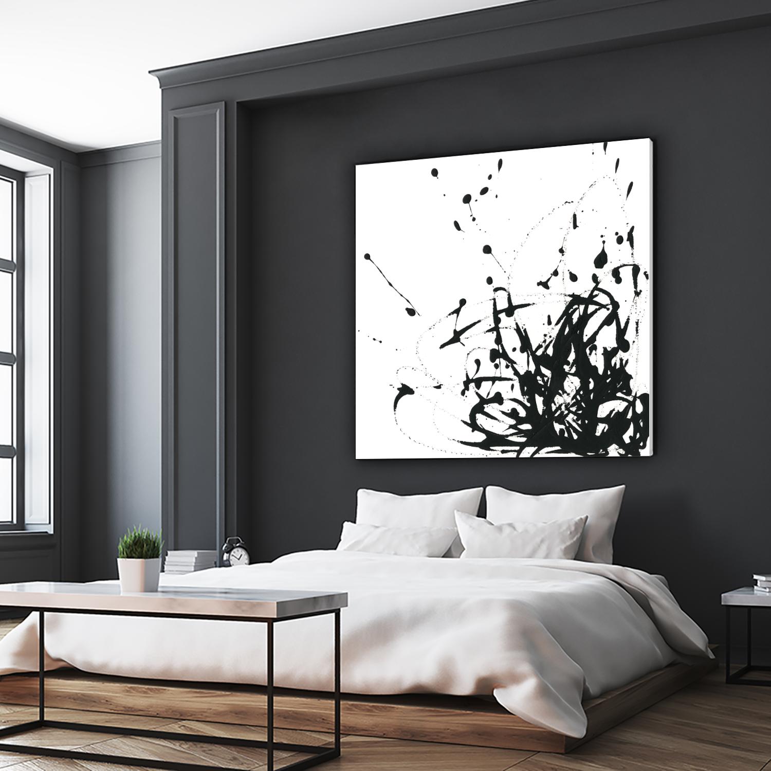 Onyx Expression II by June Erica Vess on GIANT ART - black abstract