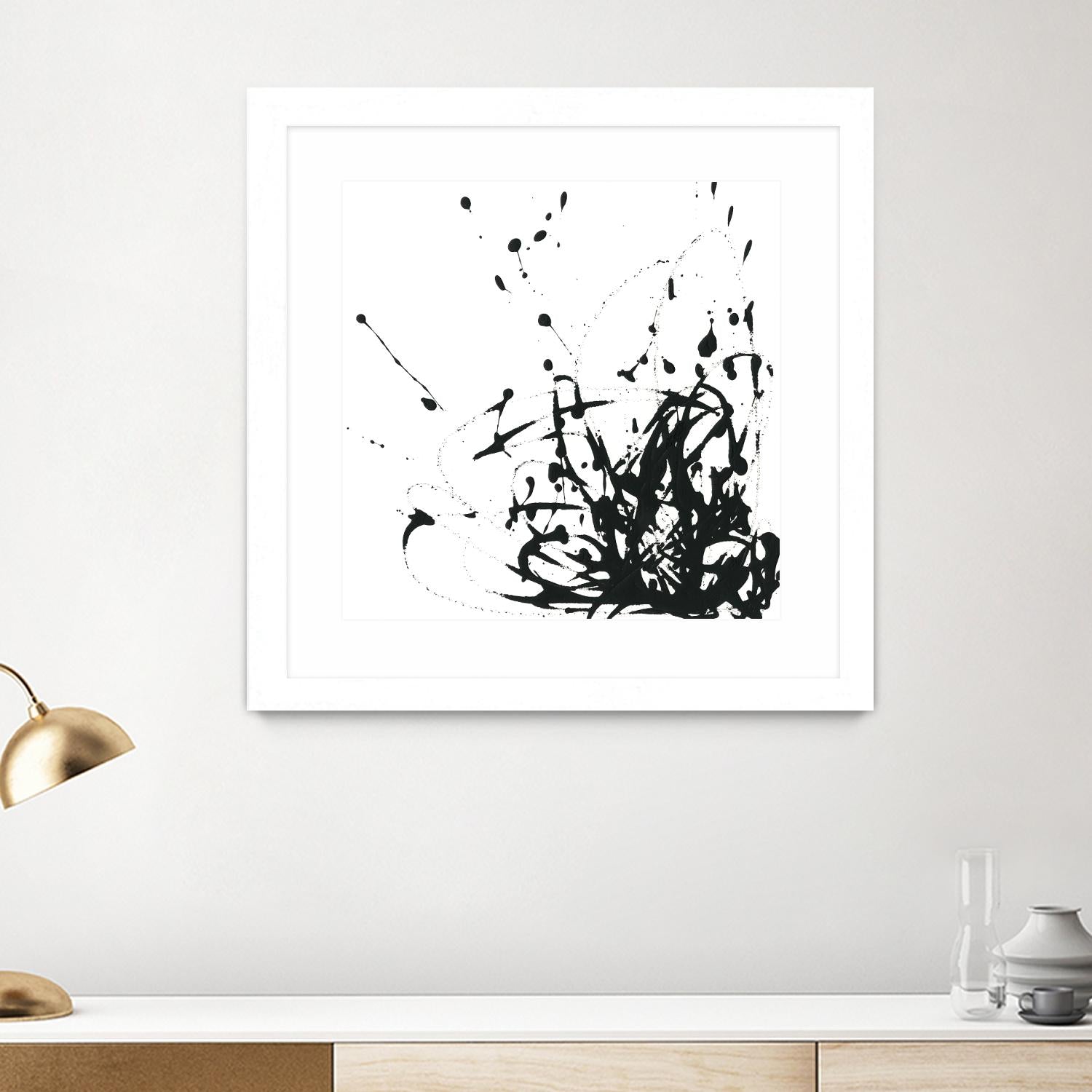 Onyx Expression II by June Erica Vess on GIANT ART - black abstract
