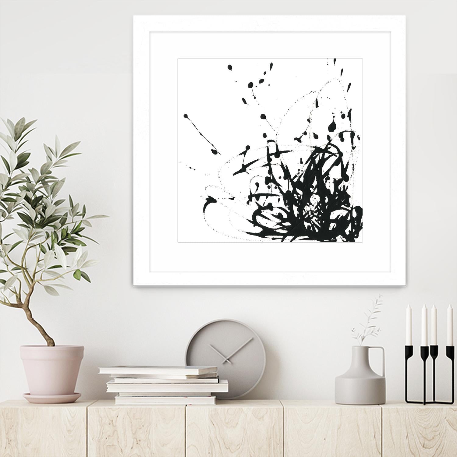 Onyx Expression II by June Erica Vess on GIANT ART - black abstract