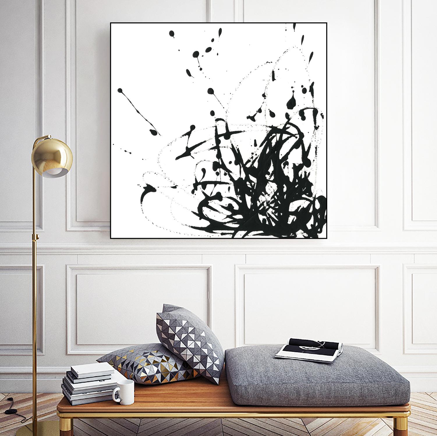 Onyx Expression II by June Erica Vess on GIANT ART - black abstract