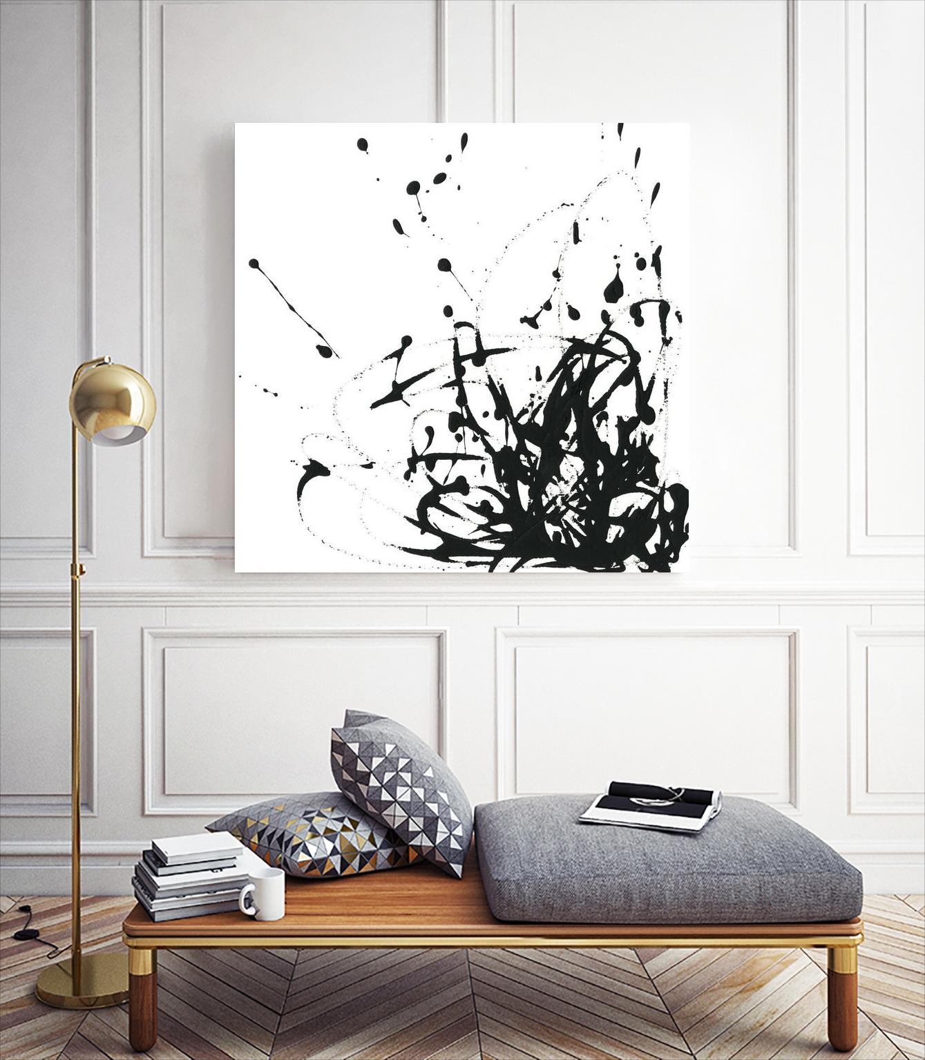 Onyx Expression II by June Erica Vess on GIANT ART - black abstract