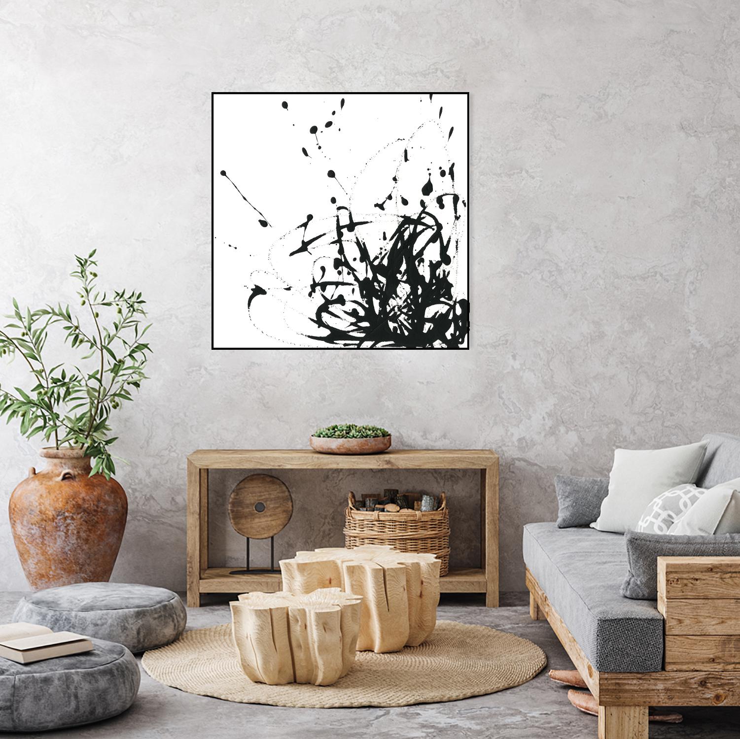 Onyx Expression II by June Erica Vess on GIANT ART - black abstract