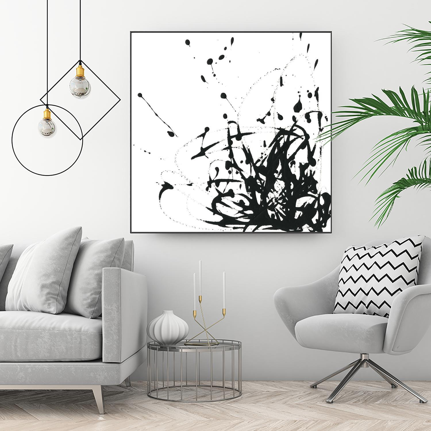 Onyx Expression II by June Erica Vess on GIANT ART - black abstract